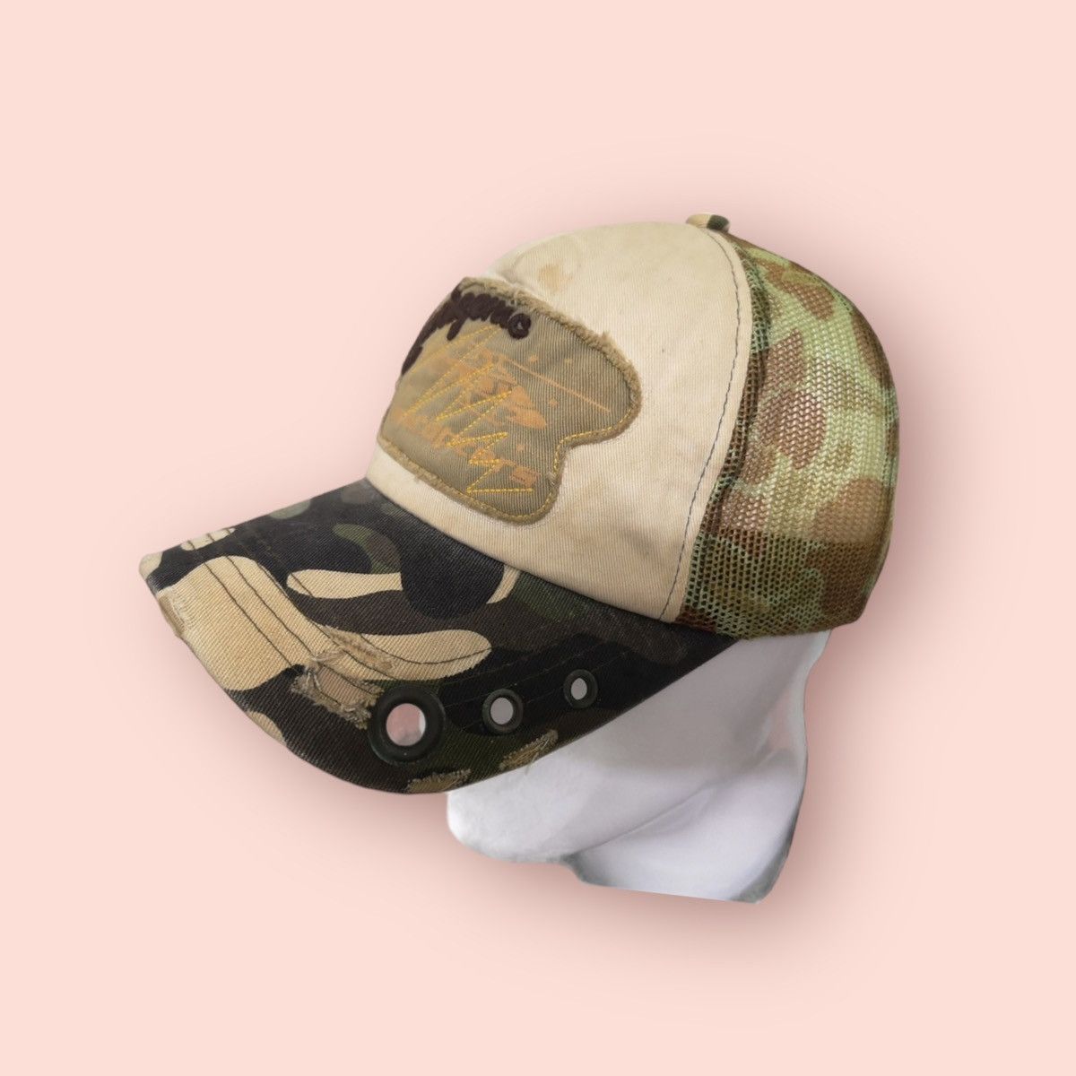 Aviatic VINTAGE TRANSGENIC JETCOPTER CAMO TRUCKER SNAPBACK Size ONE SIZE - 4 Thumbnail
