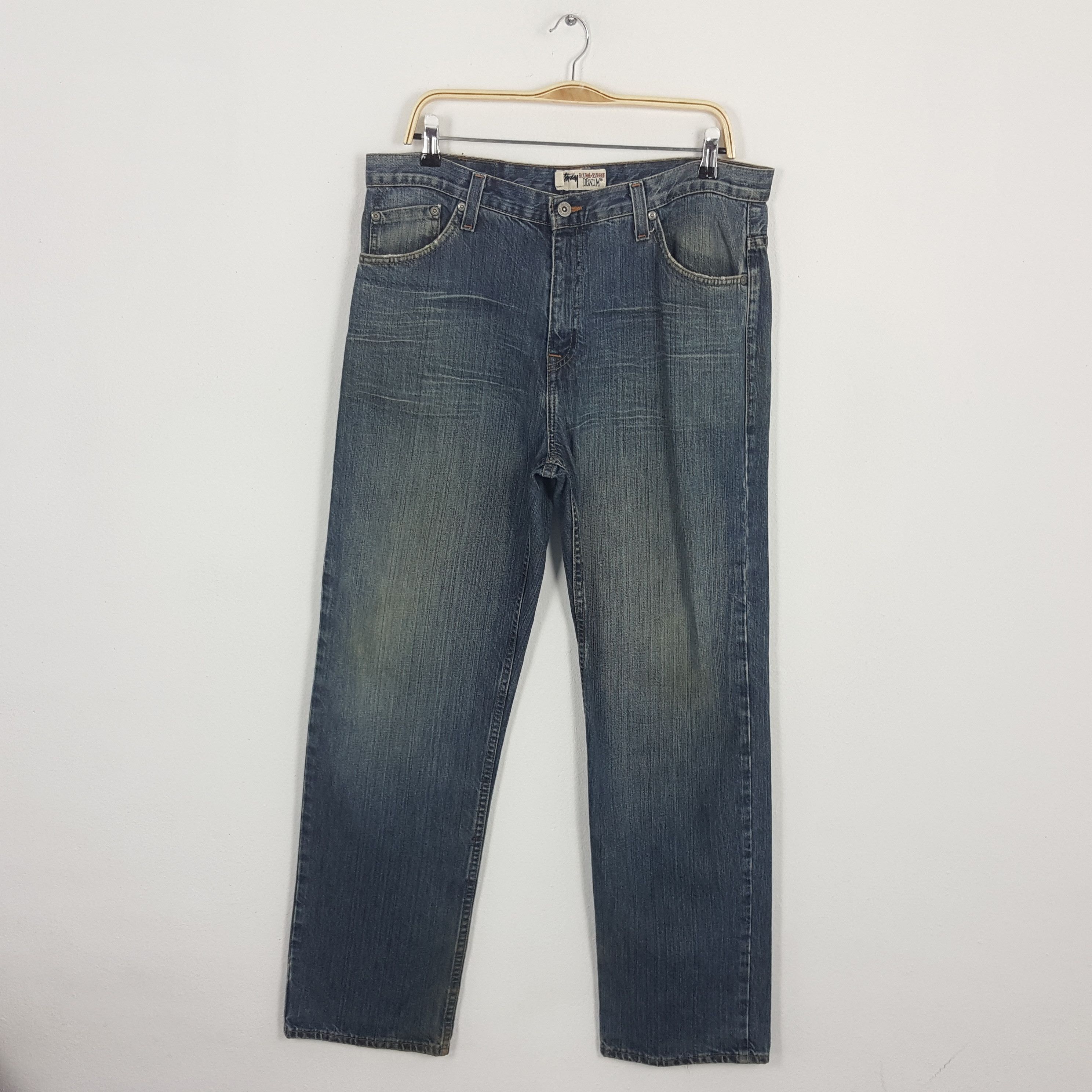 Stussy × Vintage Vintage STUSSY Streetwear Custom Logo Style Jeans Pants Size US 36 / EU 52 - 4 Thumbnail