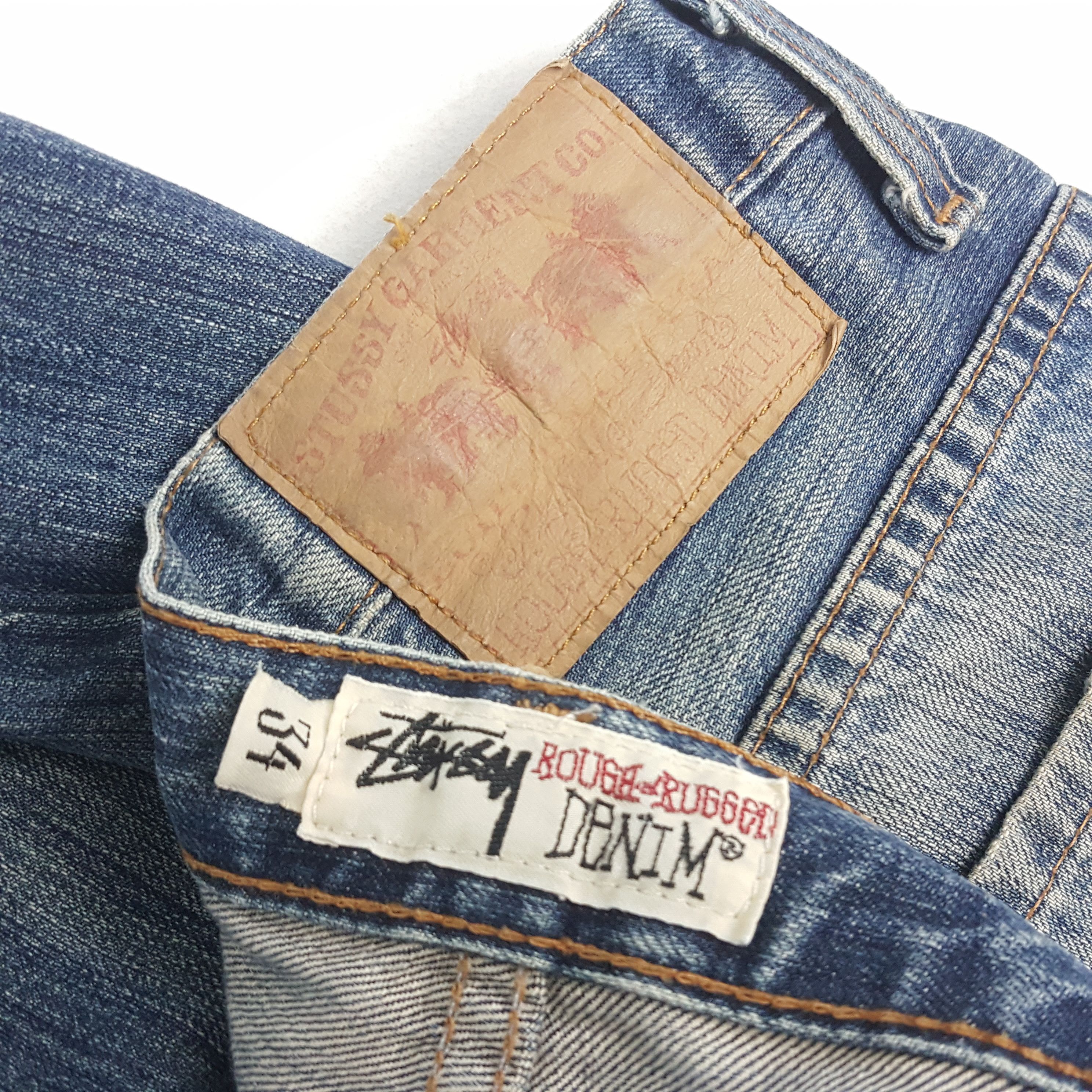Stussy × Vintage Vintage STUSSY Streetwear Custom Logo Style Jeans Pants Size US 36 / EU 52 - 14 Thumbnail