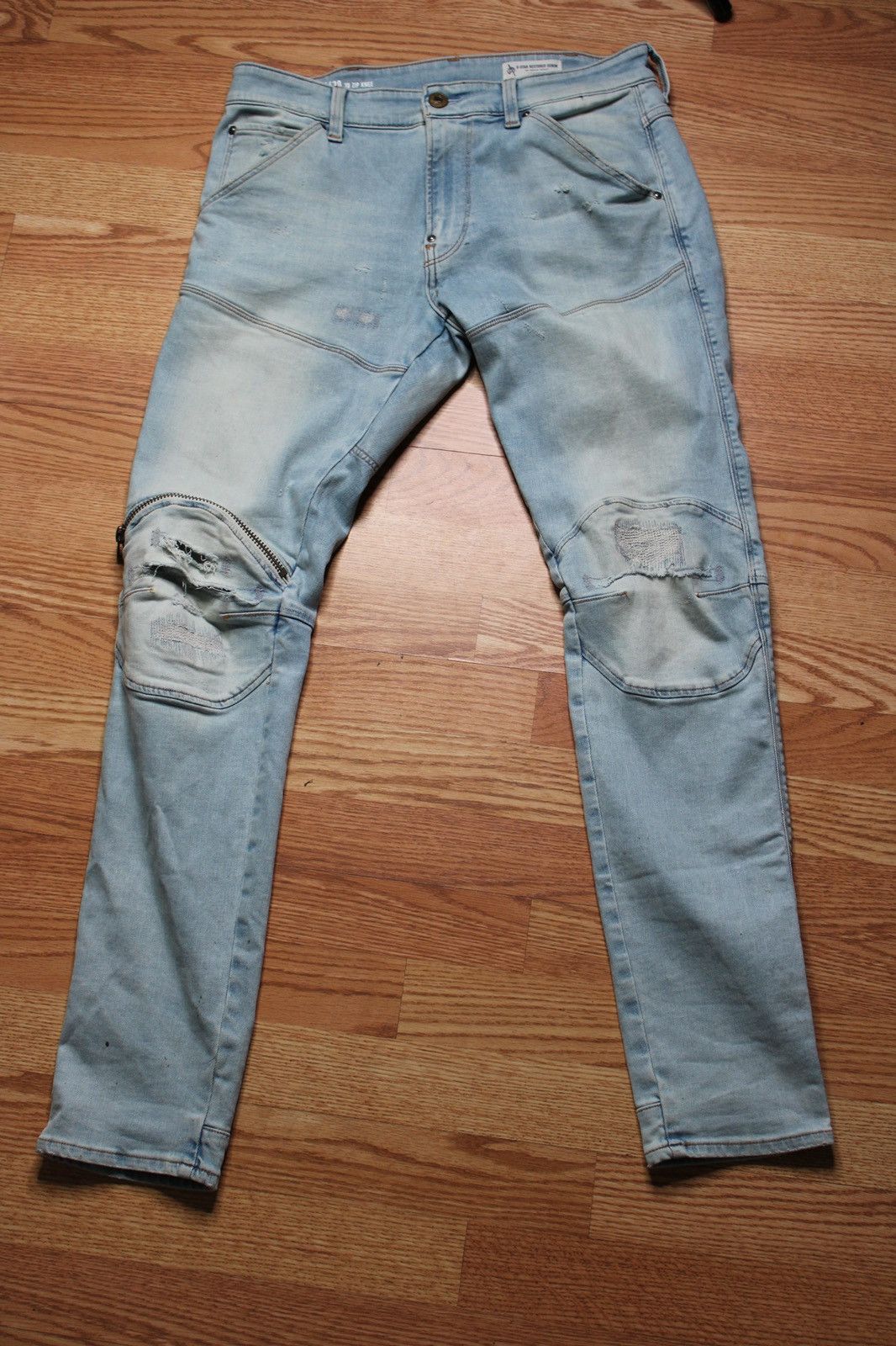 G-Star G-Star RAW Men's 5620 3D Zip Knee Skinny Jeans Size US 33 - 4 Thumbnail