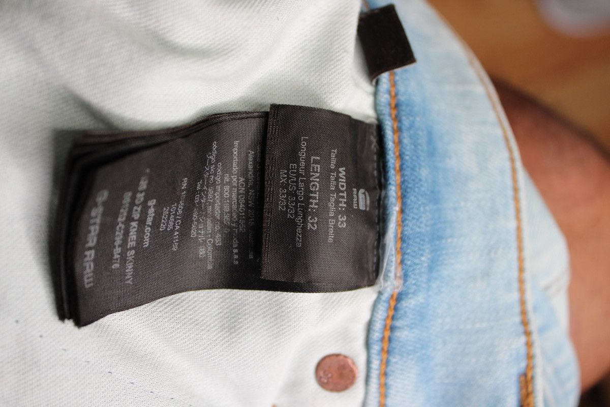 G-Star G-Star RAW Men's 5620 3D Zip Knee Skinny Jeans Size US 33 - 8 Thumbnail