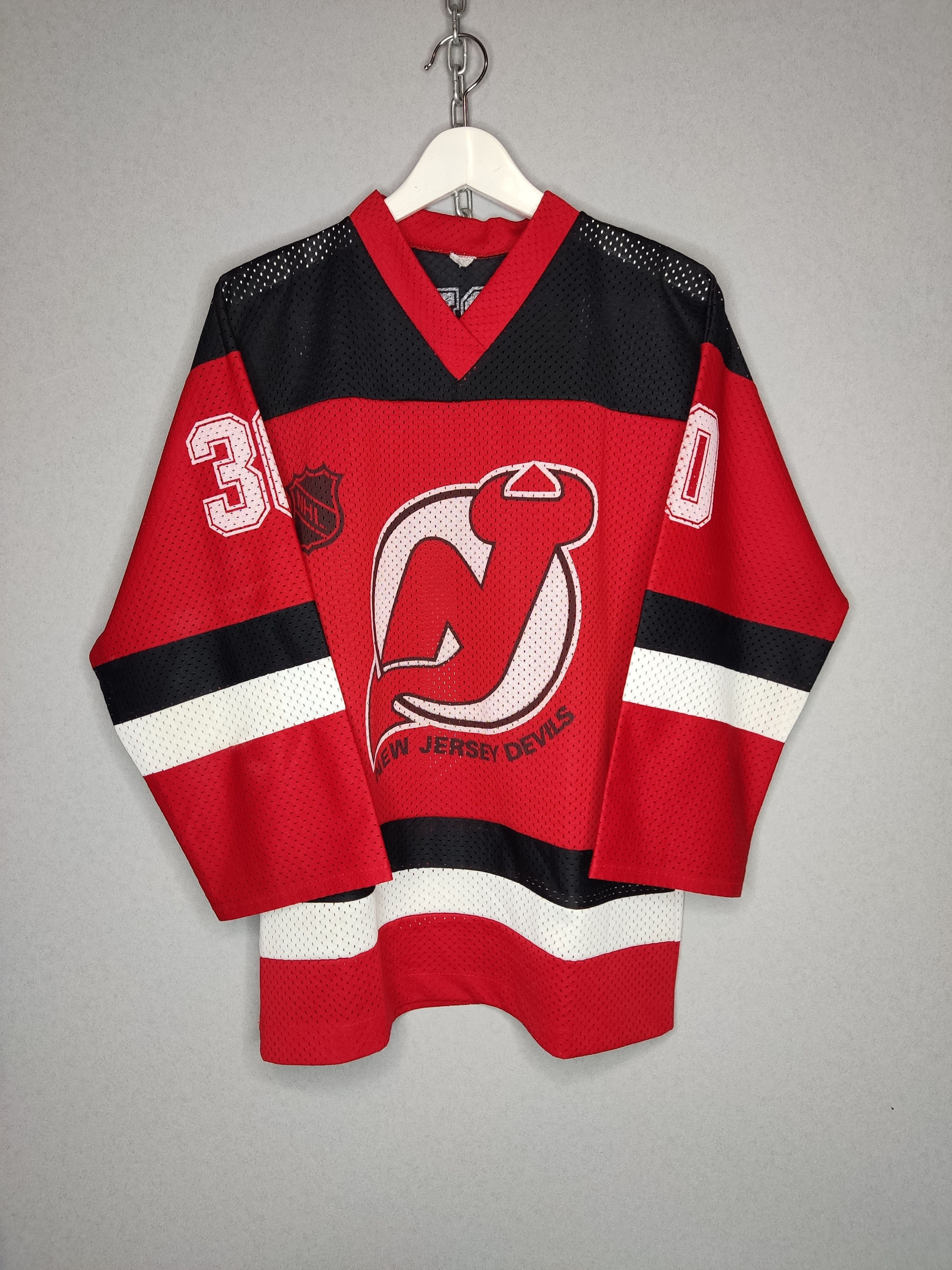 NHL Starter New Jersey Devils White/Black/Red Hockey Jersey #30 Brodeur SZ  XL