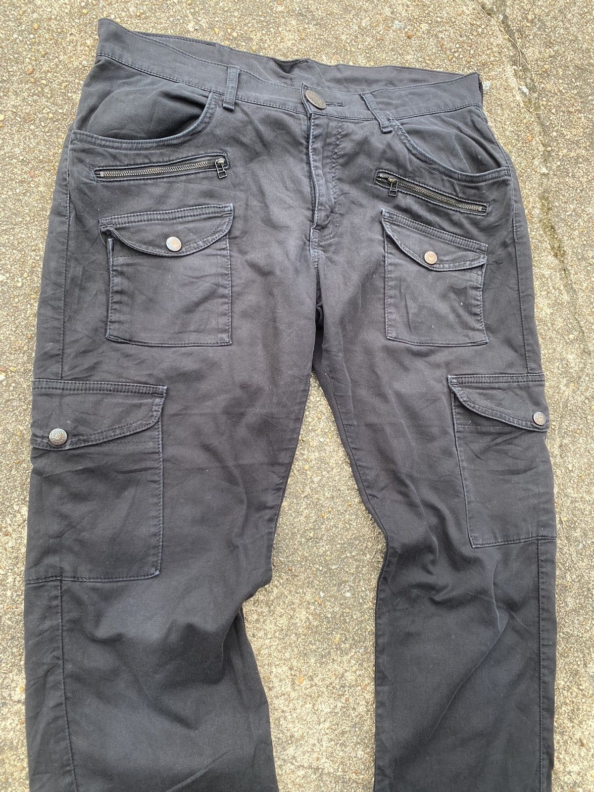 Lee Vintage Lee Riders Tacical Cargo Pant 8 Pocket Buckle Back Size US 35 - 10 Thumbnail