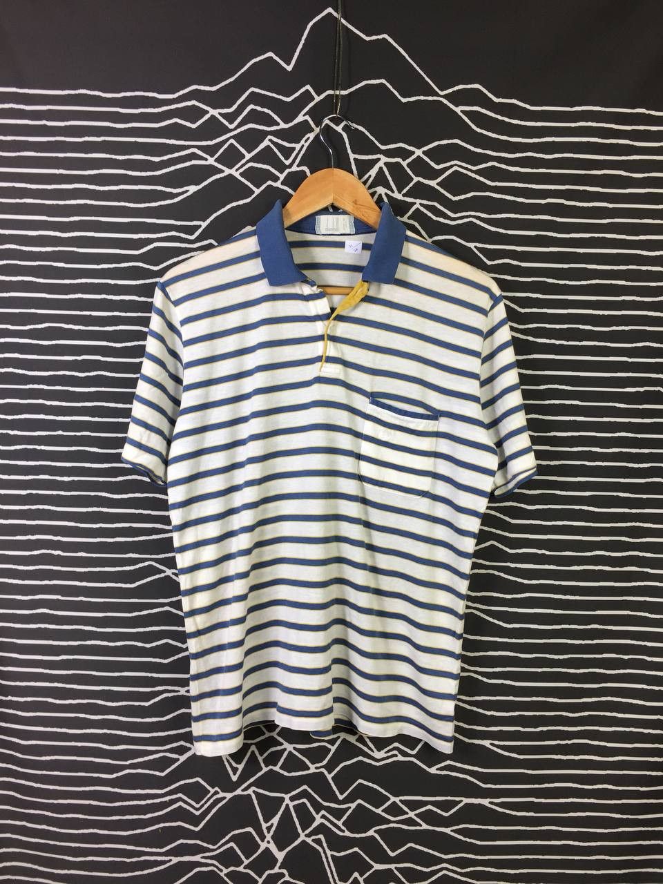 Alfred Dunhill Vtg Retro Dunhill Made in Italy Single Stitch Polo Tee Size US L / EU 52-54 / 3 - 1 Thumbnail