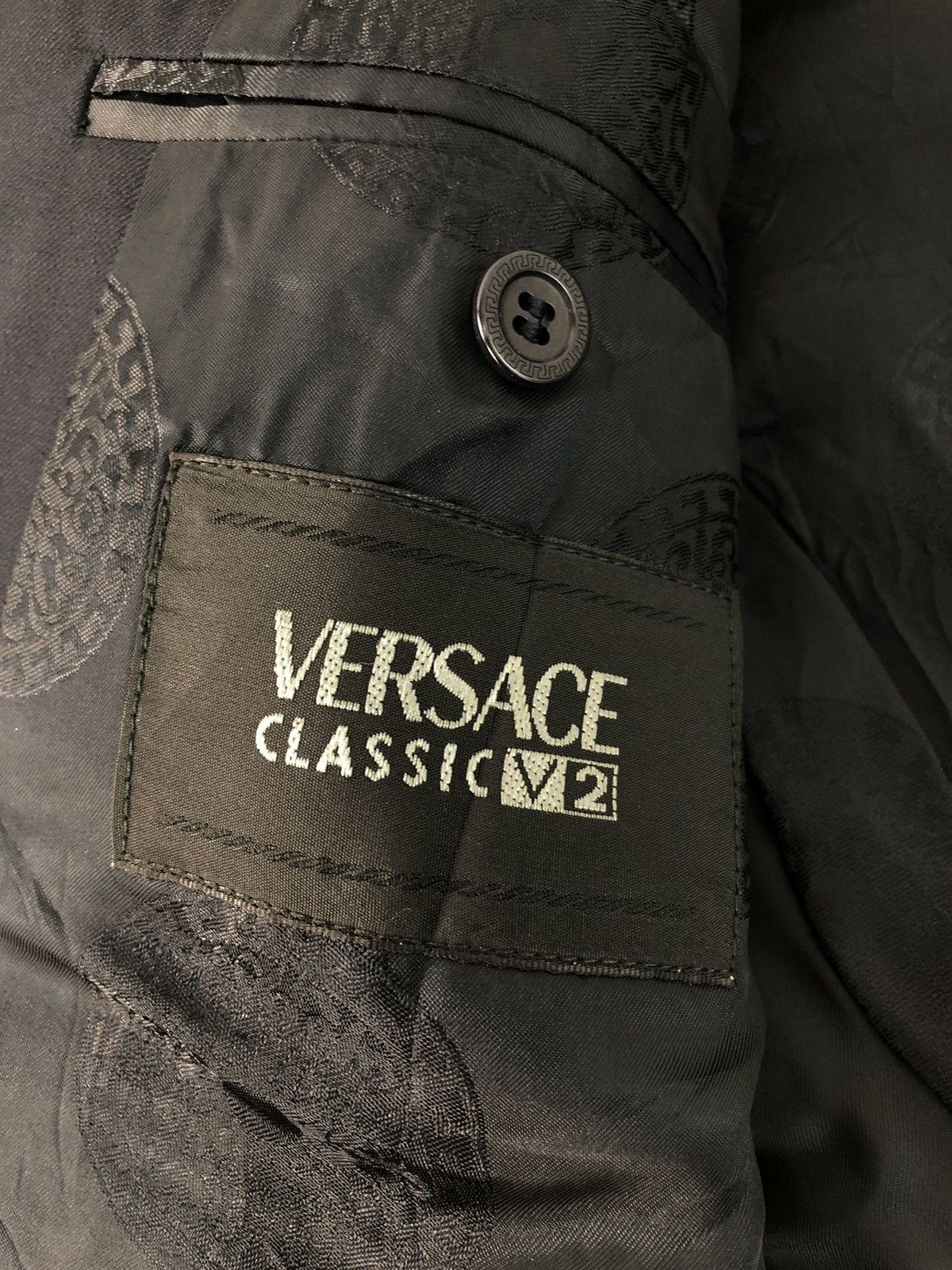 Designer × Versace Versace Classic V2 Jacket Blazer Coat Fashion Work Wear Size 48L - 7 Thumbnail