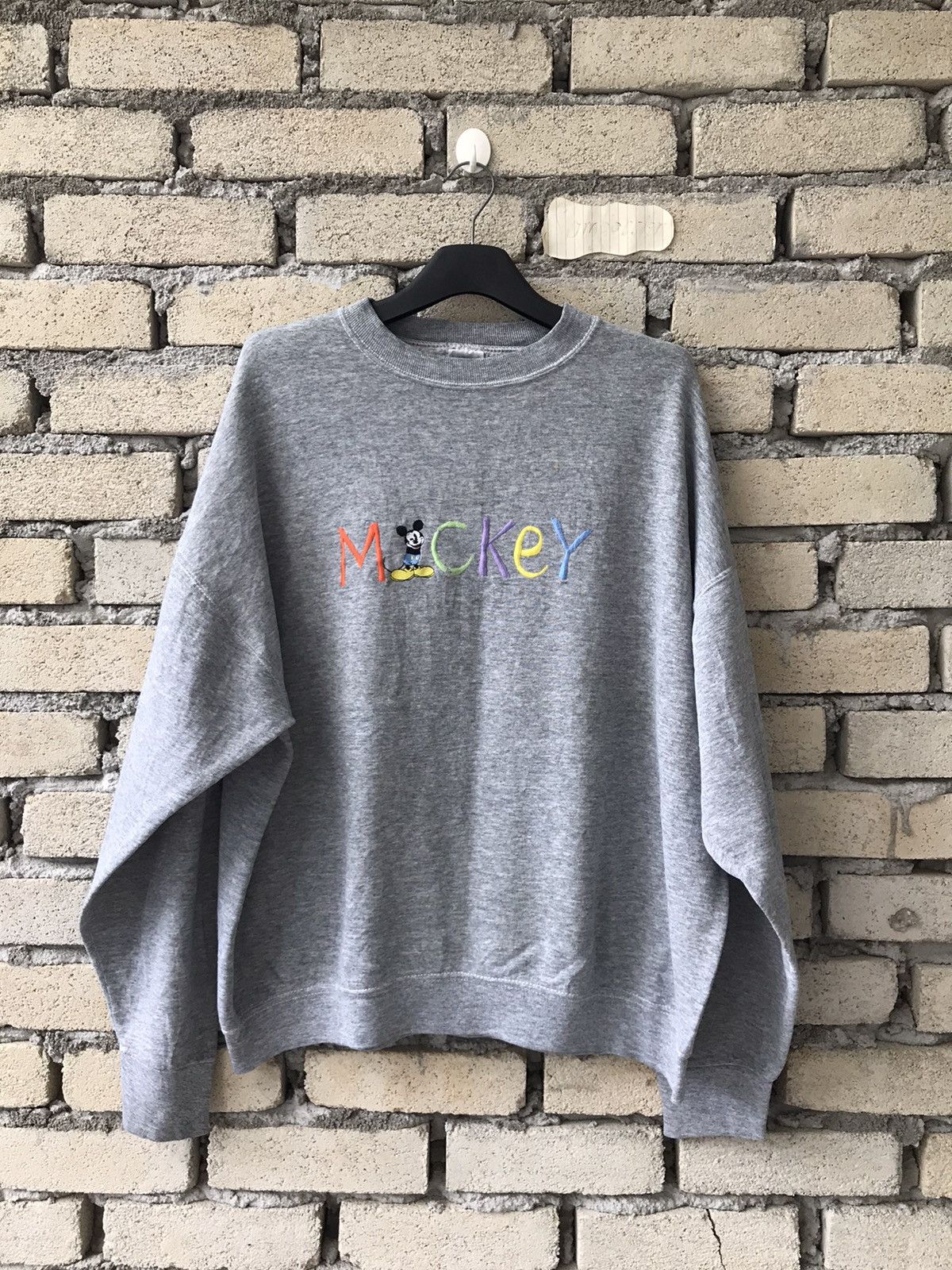 Disney × Mickey Mouse × Vintage Vintage 90s Mickey Mouse Disney Sweatshirt Pull Over Hoodie Size US XL / EU 56 / 4 - 1 Thumbnail