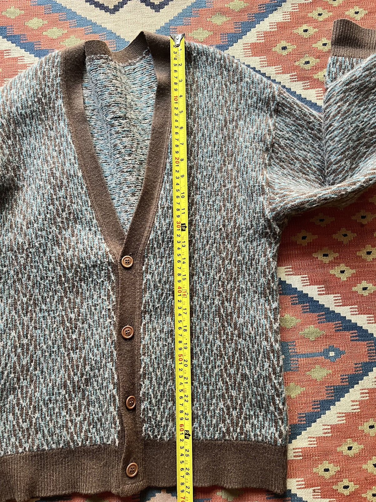 Japanese Brand Vintage mohair knit cardigan fuzzy Kurt cobain Size US M / EU 48-50 / 2 - 8 Thumbnail