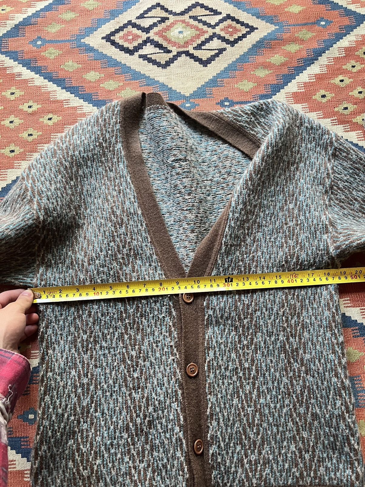 Japanese Brand Vintage mohair knit cardigan fuzzy Kurt cobain Size US M / EU 48-50 / 2 - 7 Thumbnail