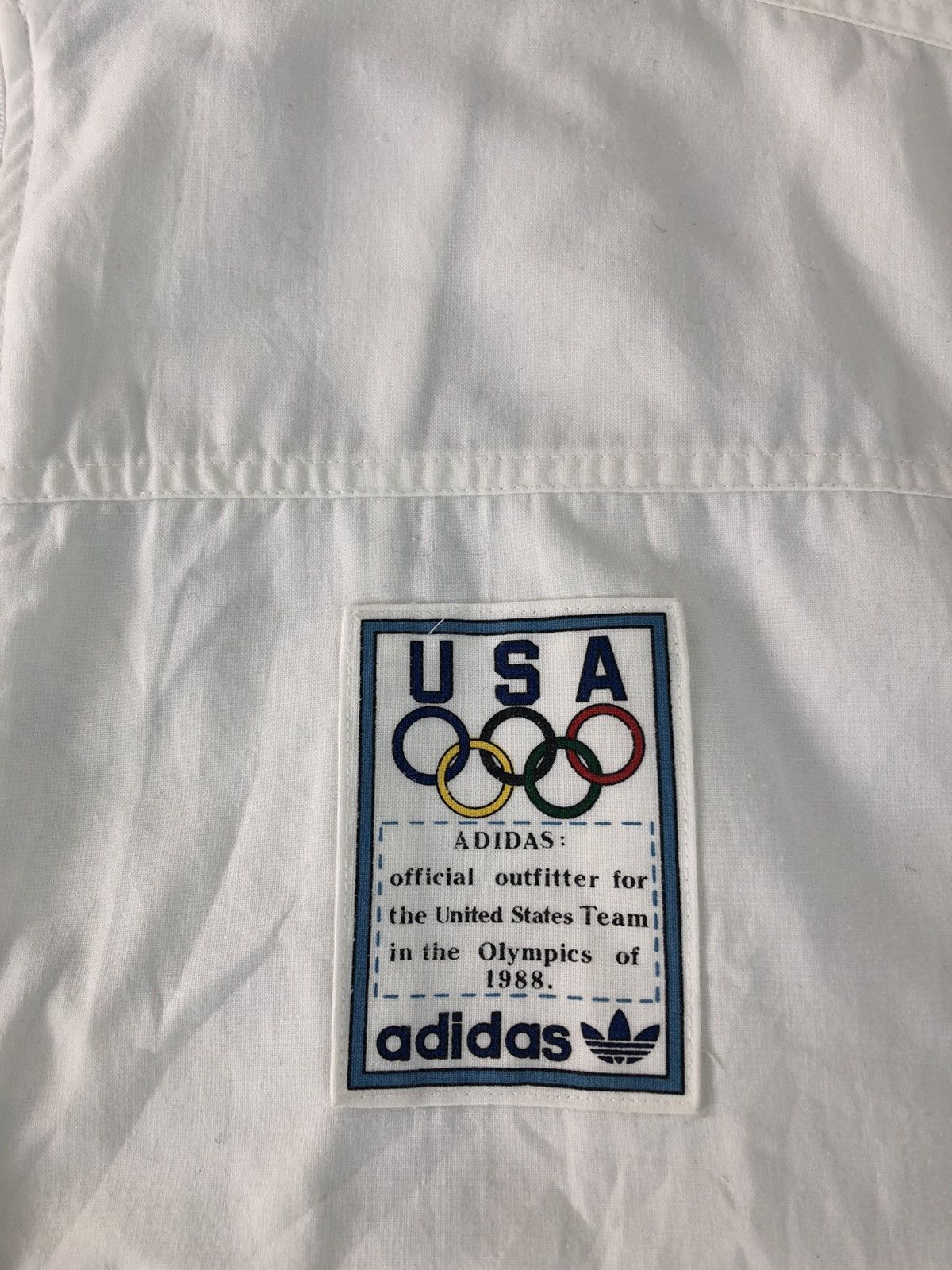 Adidas × USA Olympics 80s Zipper Adidas Olympic USA Bomber Style Big Logo Inner Size US XL / EU 56 / 4 - 4 Thumbnail