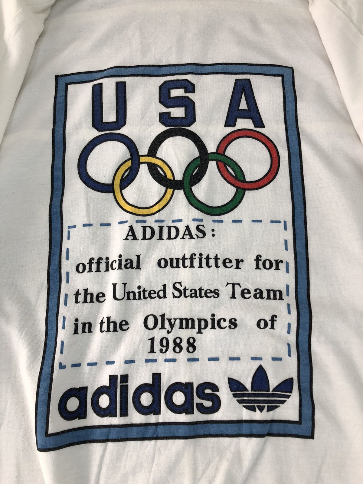 Adidas × USA Olympics 80s Zipper Adidas Olympic USA Bomber Style Big Logo Inner Size US XL / EU 56 / 4 - 5 Thumbnail