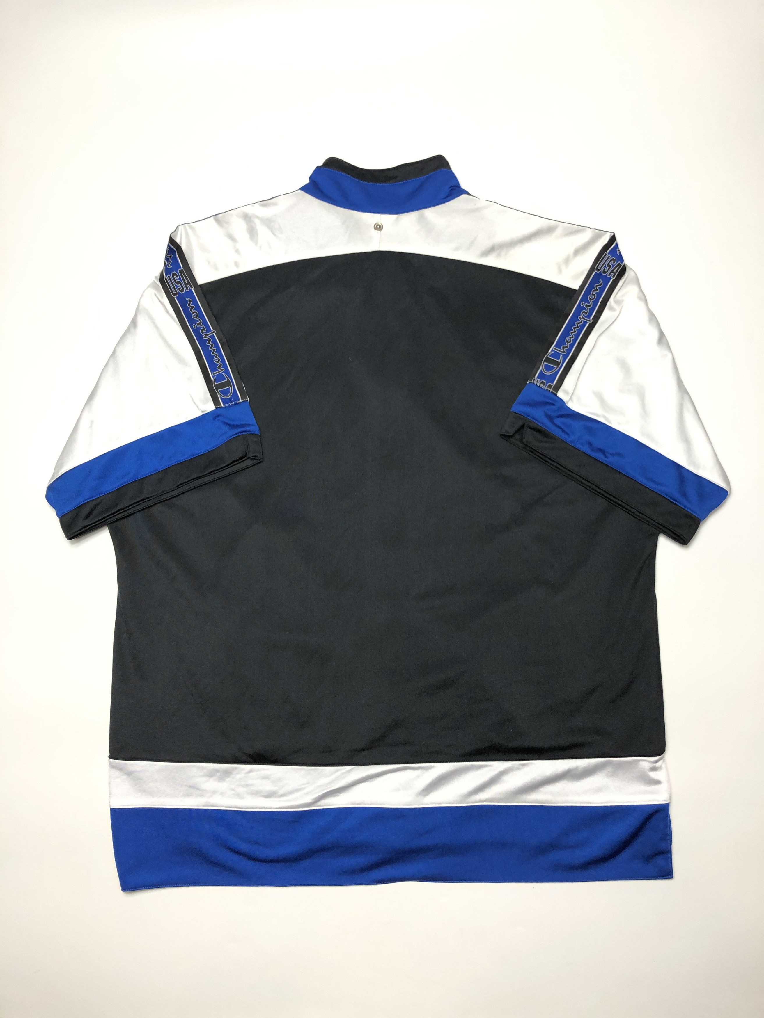 Champion × Vintage Champion USA Short Sleeve Warm Up Jersey Shooting Jacket Size US L / EU 52-54 / 3 - 4 Thumbnail