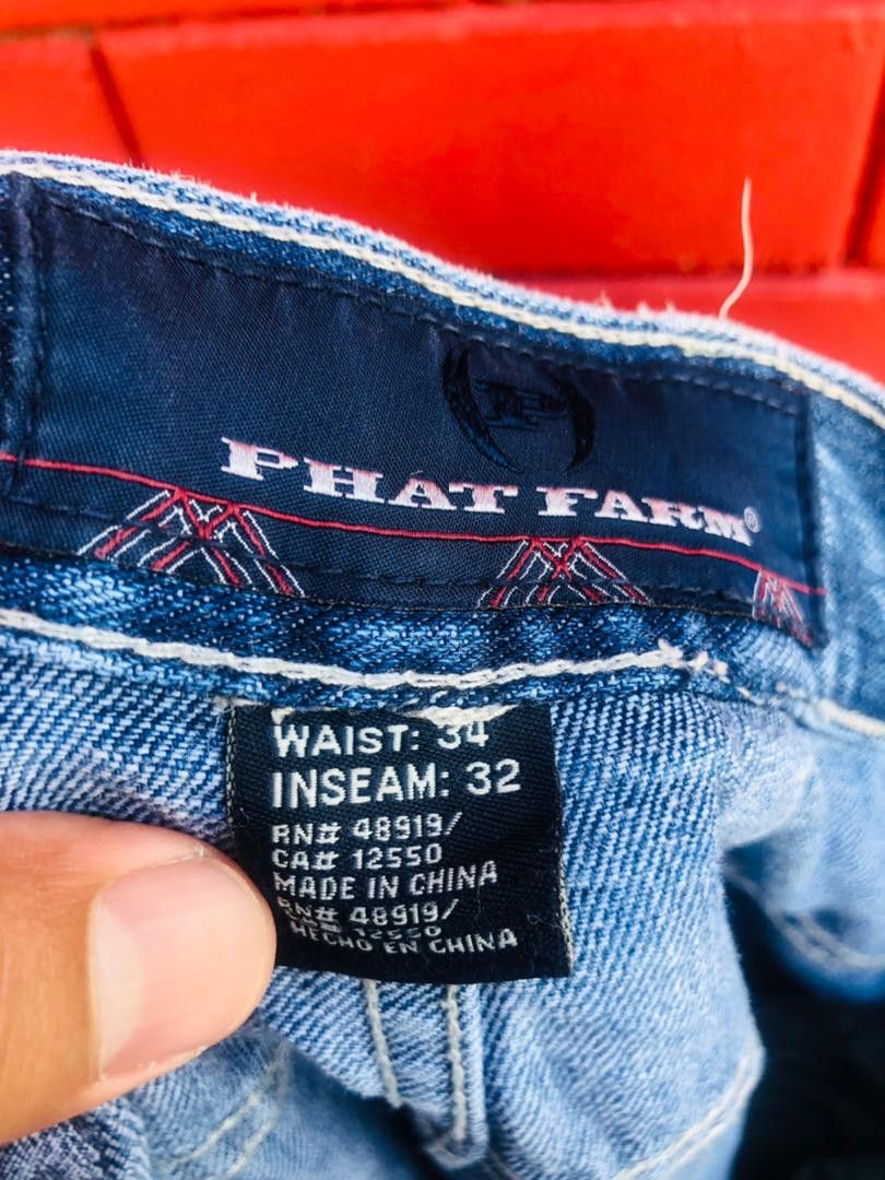 Phat Farm Vintage Phat Farm Hip Hop Designer Streetwear Fashion Style Size US 37 - 12 Thumbnail