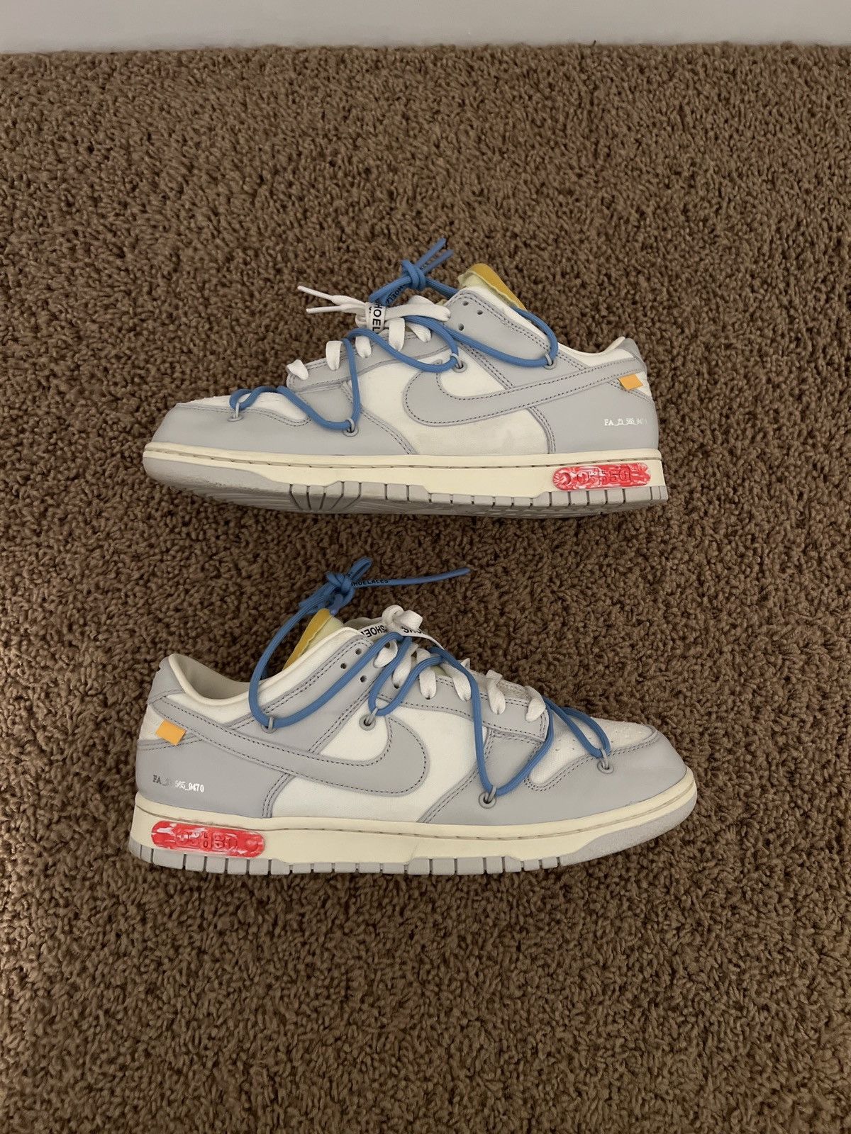 Nike Off White x Nike Dunk Low Lot 05 Size 11 Size US 11 / EU 44 - 2 Thumbnail
