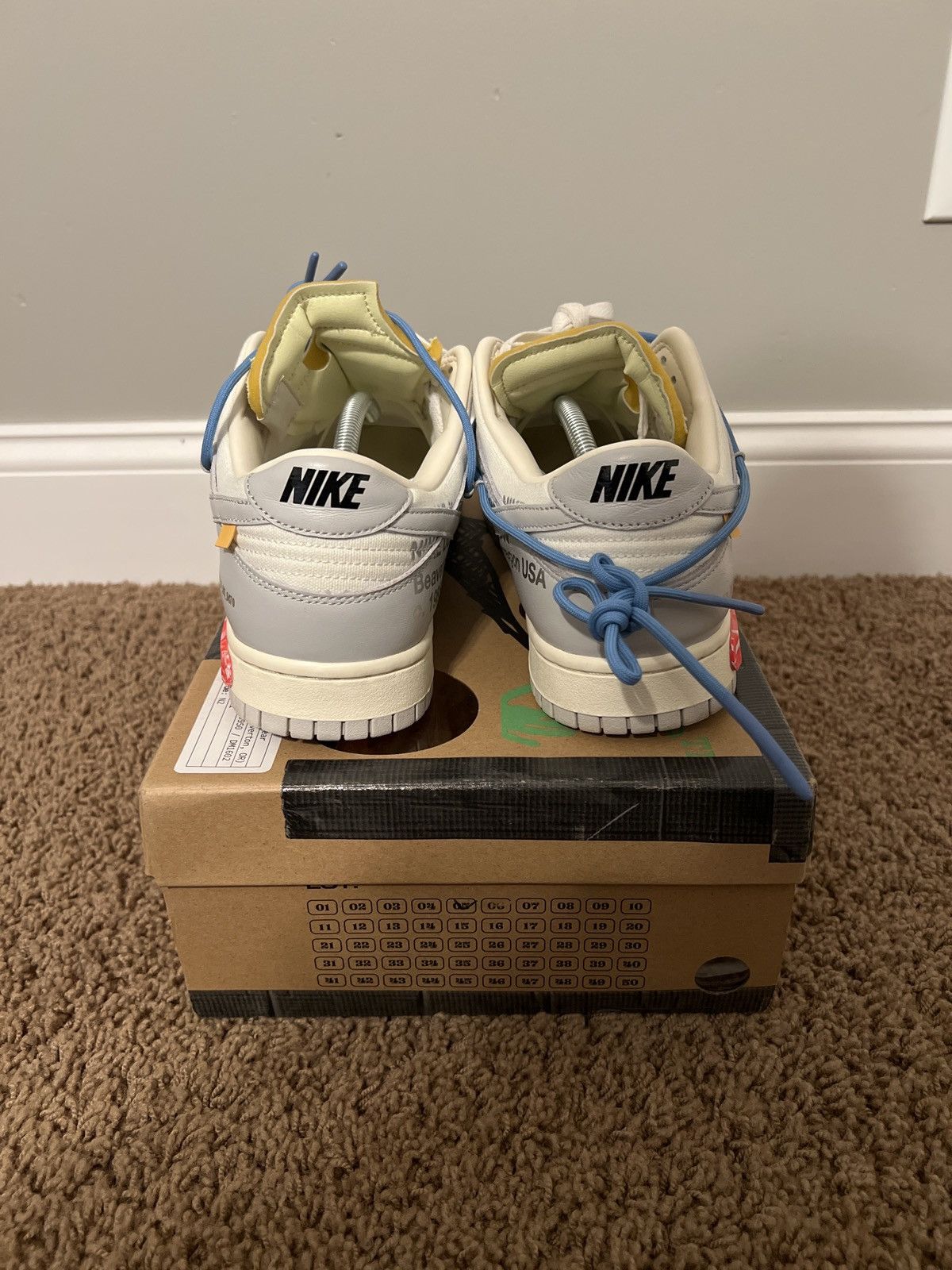 Nike Off White x Nike Dunk Low Lot 05 Size 11 Size US 11 / EU 44 - 5 Thumbnail