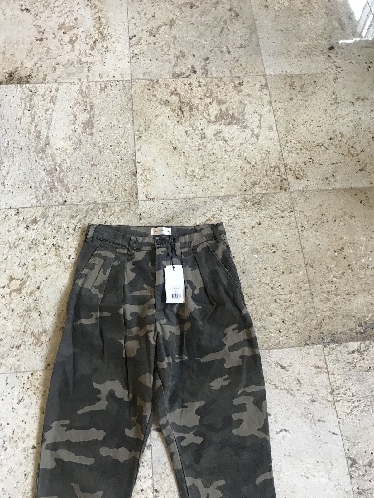 Faith Connexion Camo Pleated Army Khaki Pants Size US 30 / EU 46 - 11 Thumbnail