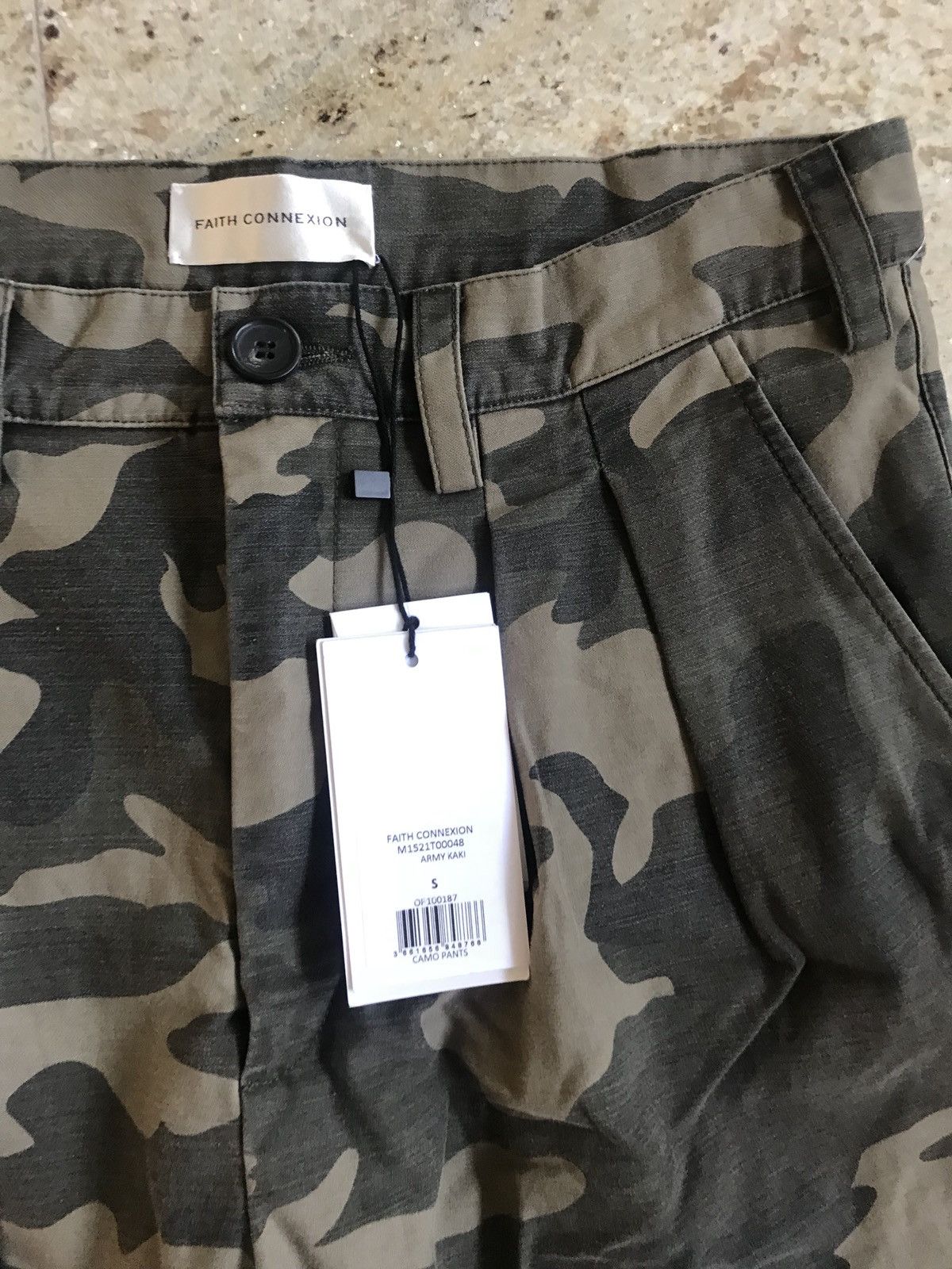 Faith Connexion Camo Pleated Army Khaki Pants Size US 30 / EU 46 - 8 Thumbnail