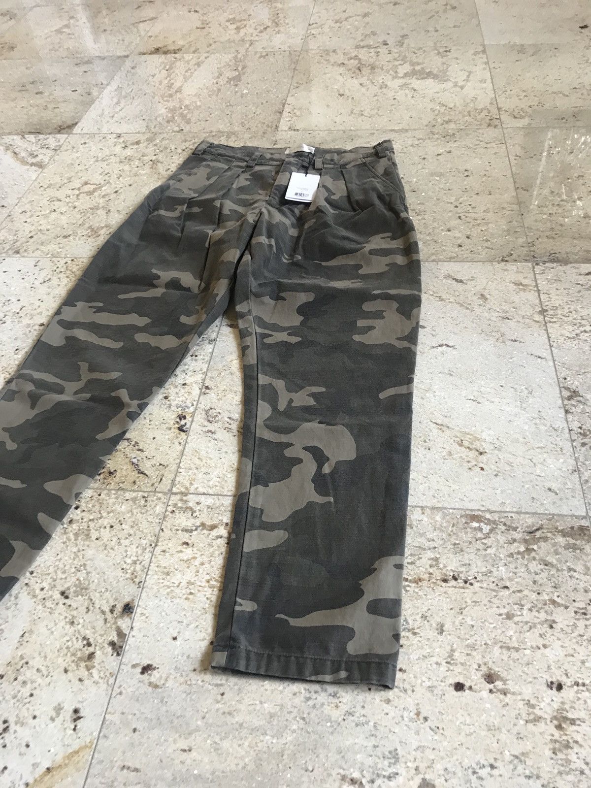 Faith Connexion Camo Pleated Army Khaki Pants Size US 30 / EU 46 - 7 Thumbnail