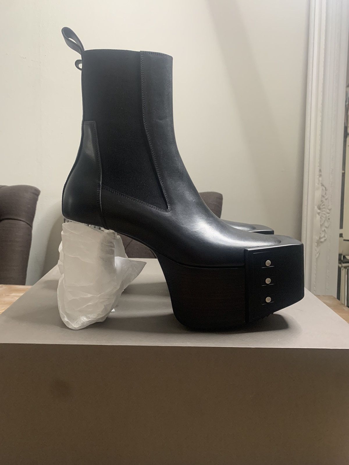 Rick Owens Rick Owens Kiss Boots Beveled 41 | Grailed