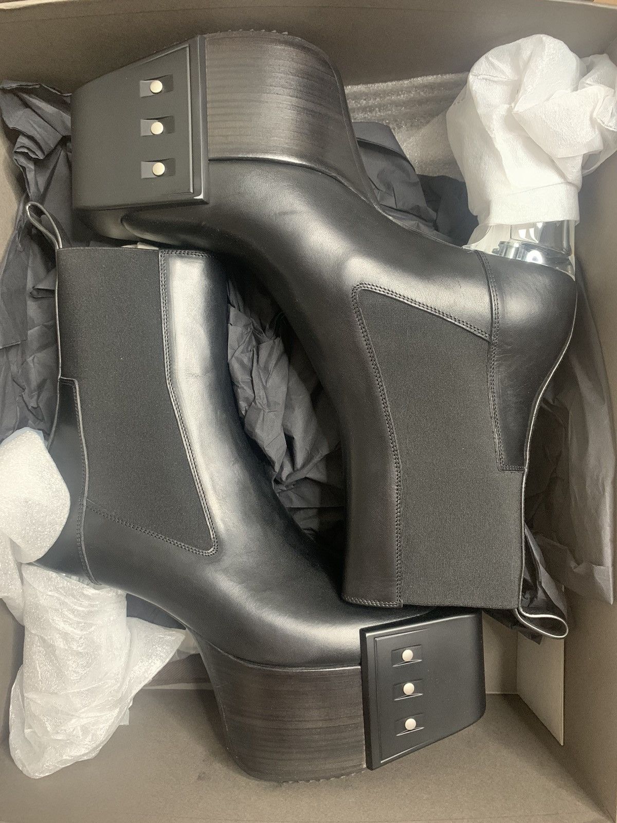Rick Owens Black Beveled kiss boots EU42 Size US 9 / EU 42 - 8 Thumbnail