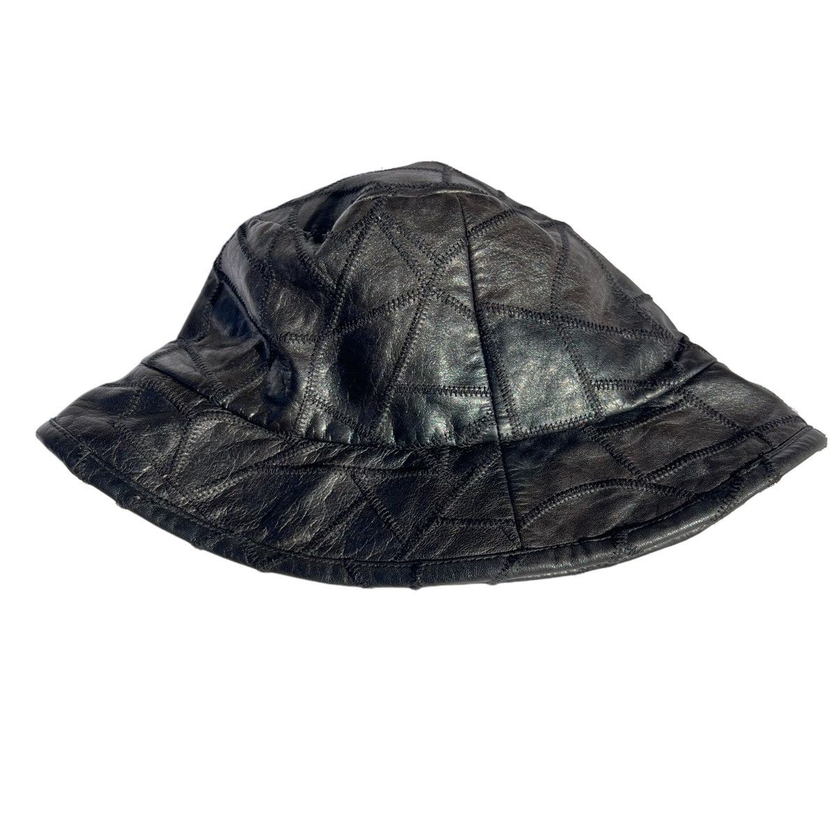 Jun Takahashi × Undercover UNDERCOVER 03AW paper doll leather patchwork hat Size ONE SIZE - 1 Thumbnail