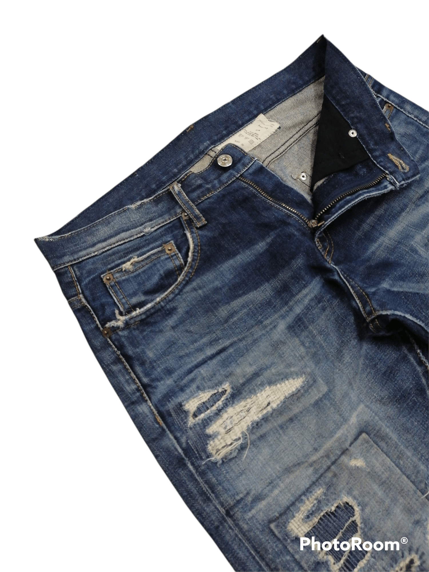 Japanese Brand Chiriboy Patchwork Boro Denim Pants🔥KAPITAL Inspired Size US 33 - 5 Thumbnail
