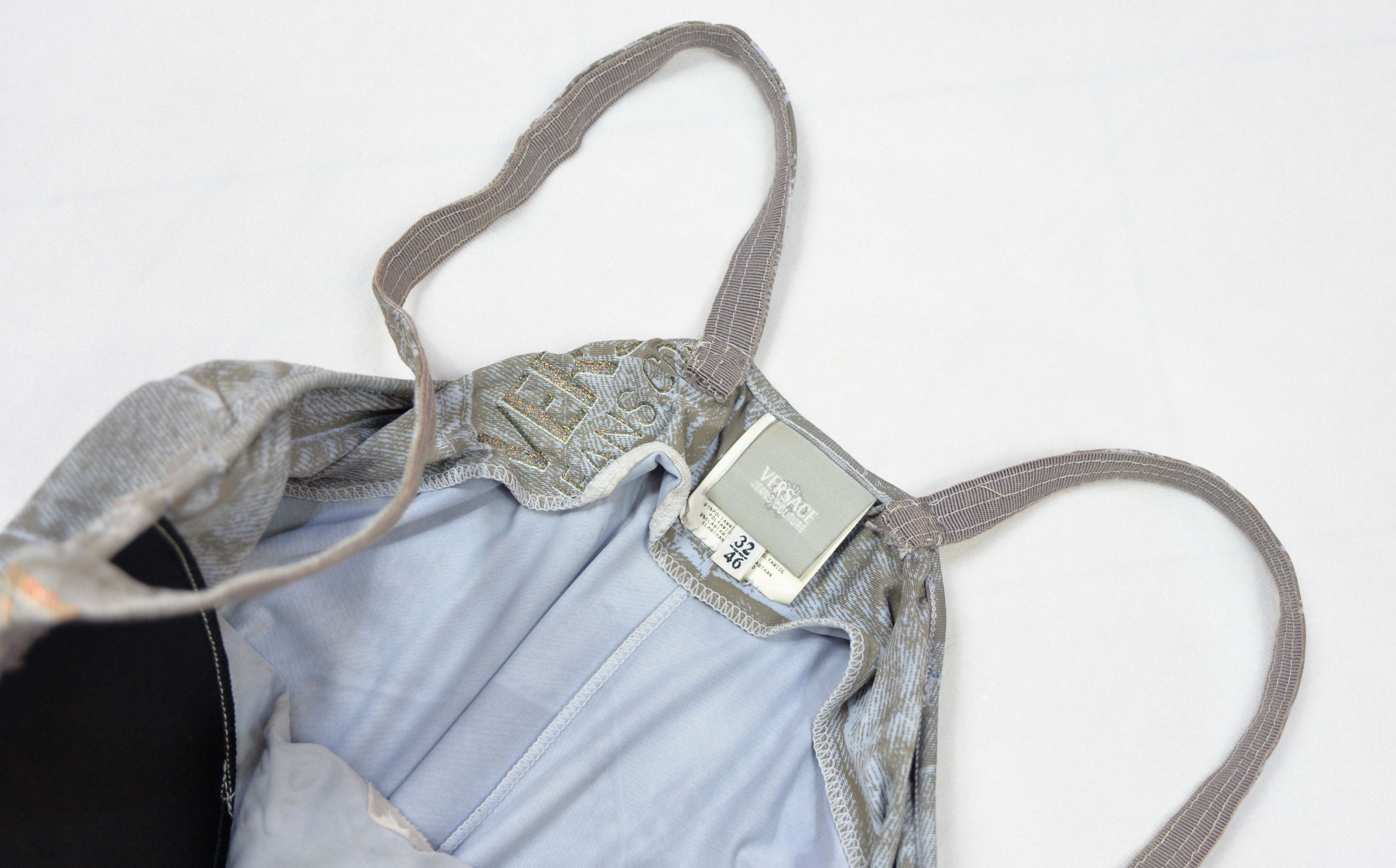 Versace ICONIC VERSACE DRESS PRINTED "DENIM" Size S / US 4 / IT 40 - 6 Thumbnail