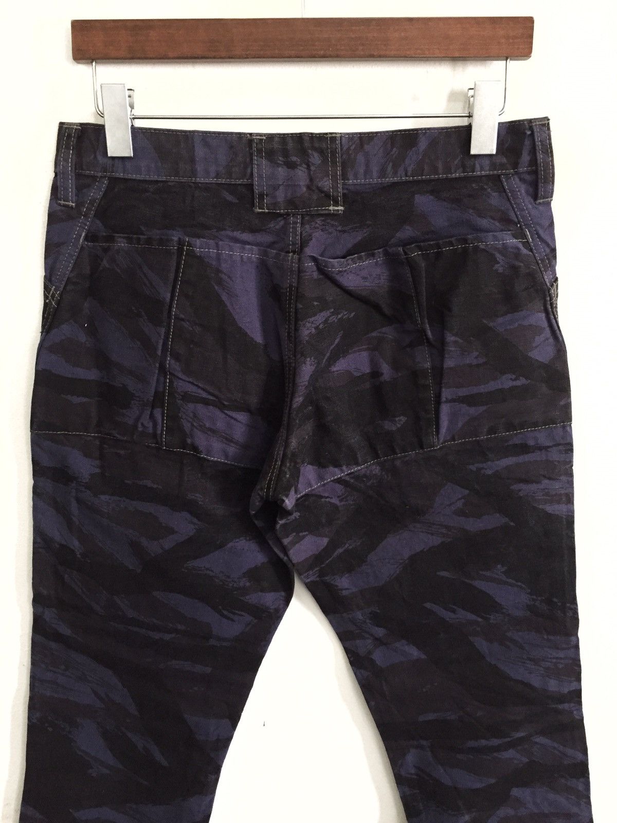 Japanese Brand Johnbull 🇯🇵 Military Camouflage Slim Fit Denim Size US 30 / EU 46 - 4 Thumbnail