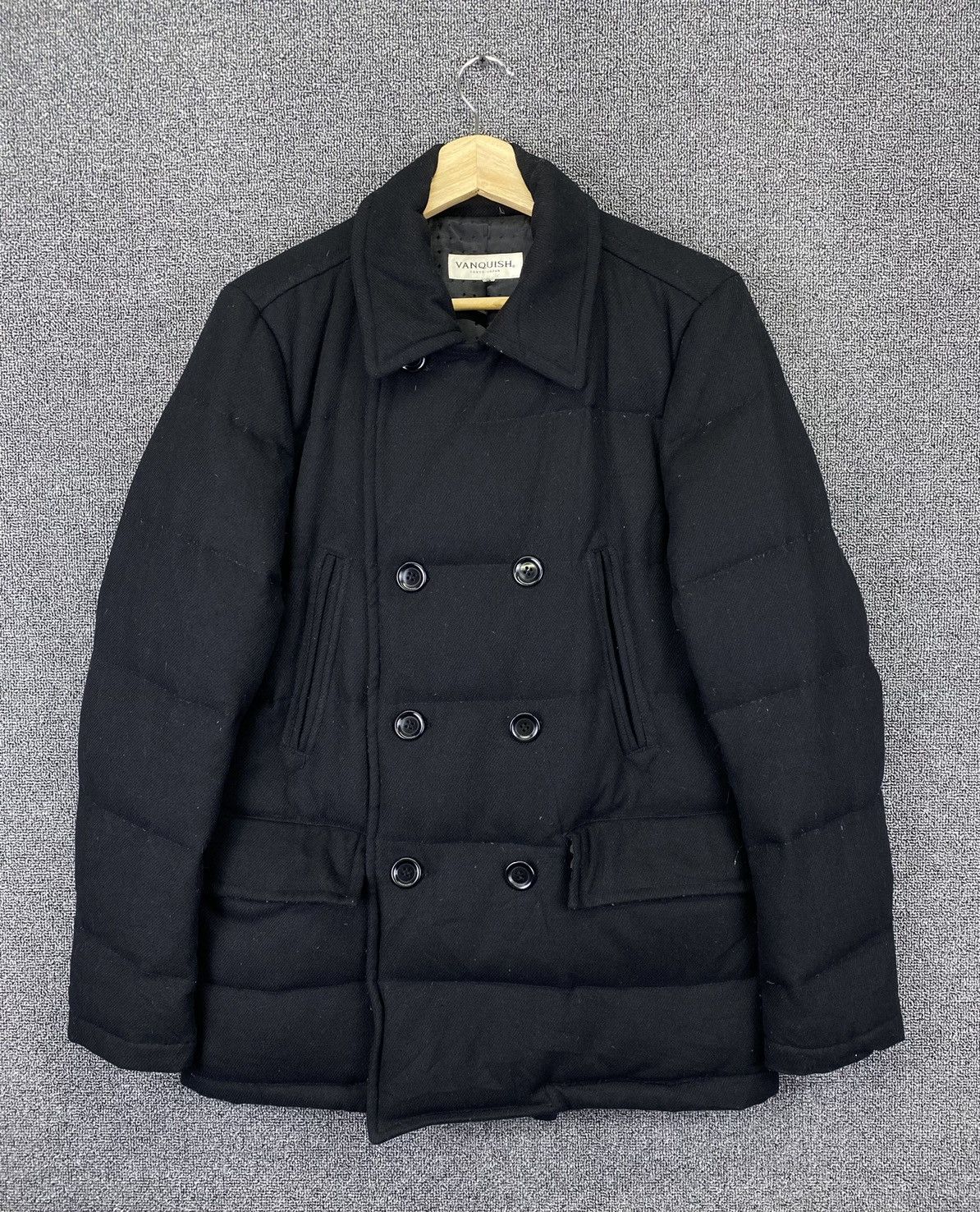 Vanquish Vintage Vanquish Double Breasted Puffer Wool Down Jacket Size L / US 10 / IT 46 - 1 Thumbnail