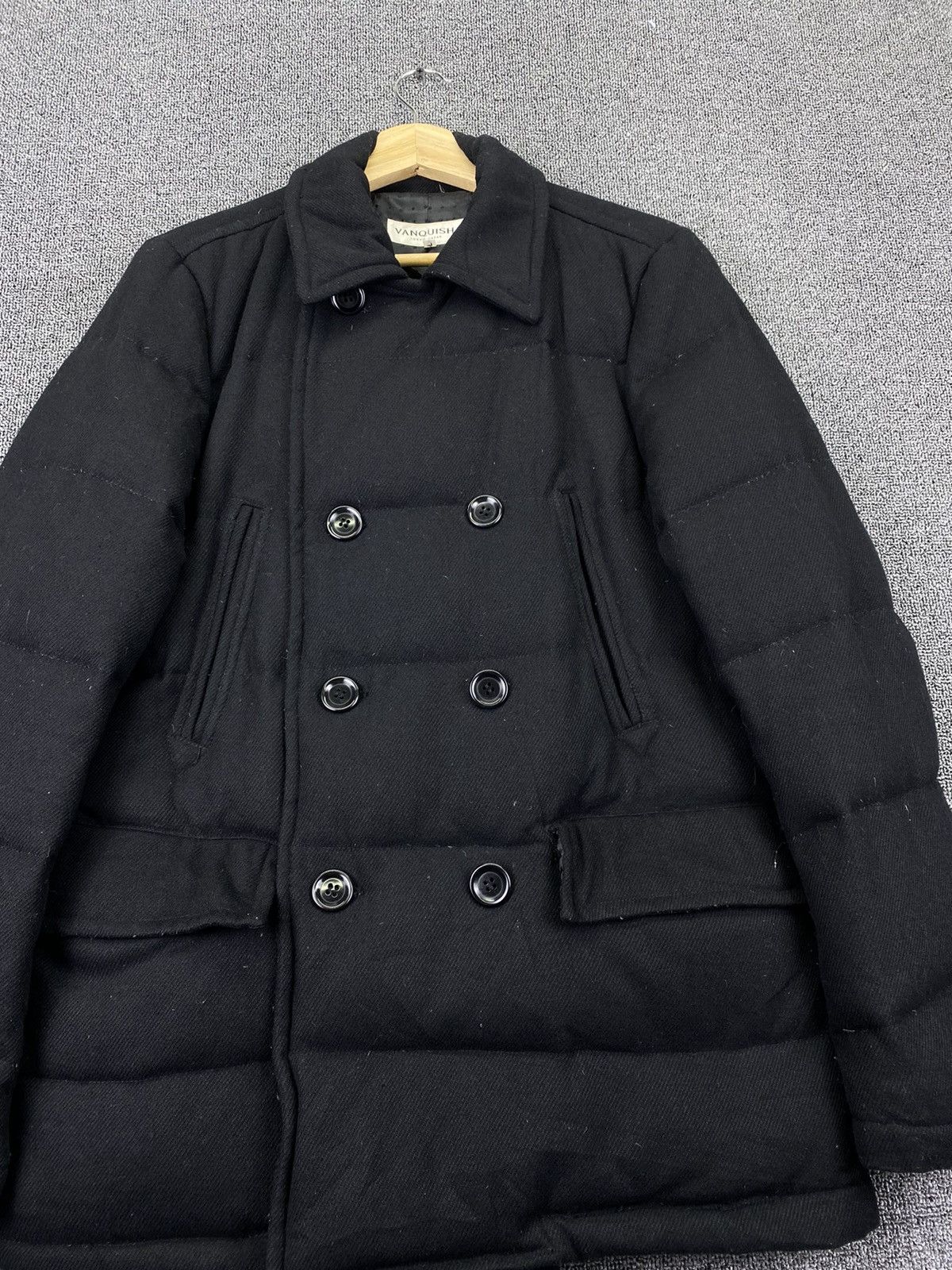 Vanquish Vintage Vanquish Double Breasted Puffer Wool Down Jacket Size L / US 10 / IT 46 - 3 Thumbnail