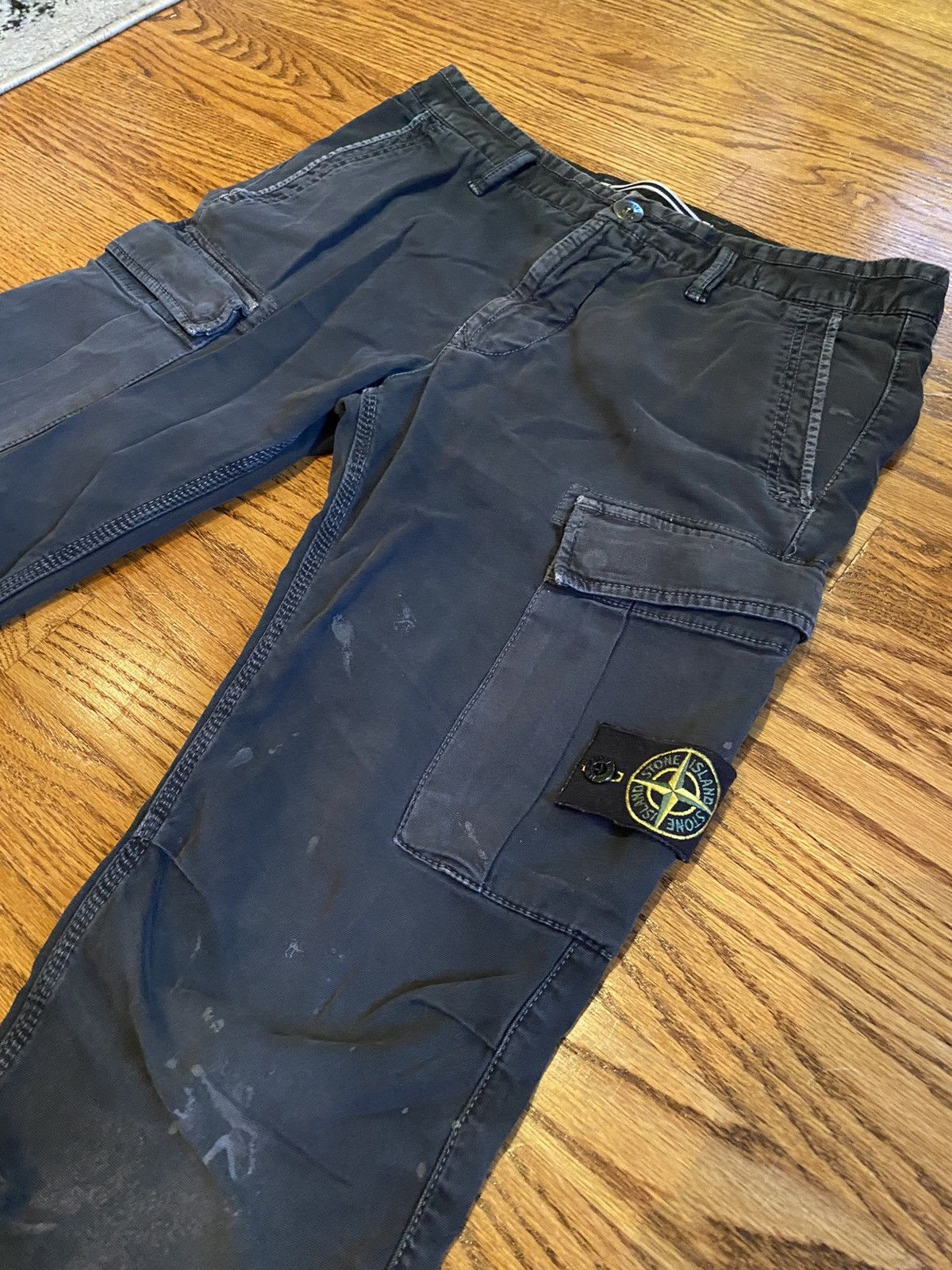 Stone Island Stone Island Black Cargo Pants Size 31 Size US 31 - 2 Thumbnail