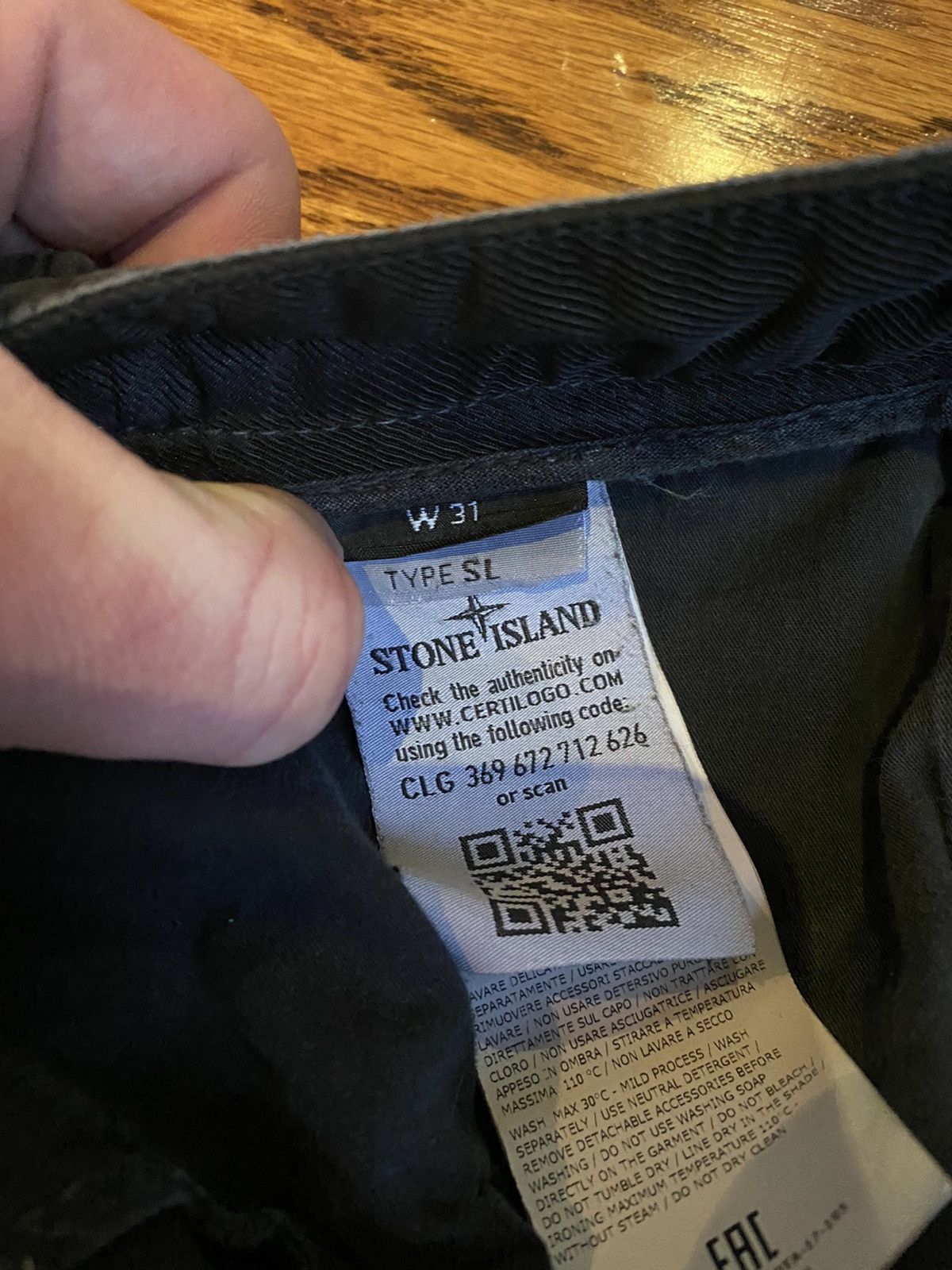 Stone Island Stone Island Black Cargo Pants Size 31 Size US 31 - 10 Thumbnail