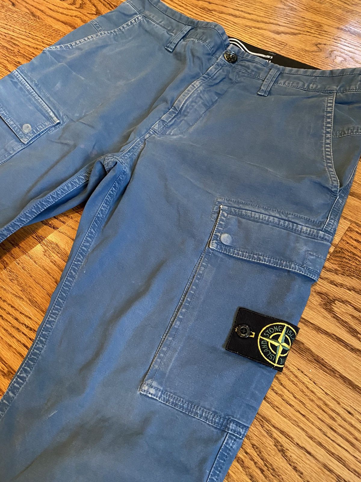 Stone Island Stone Island Cargo Blue Pants Size 30 Size US 30 / EU 46 - 2 Thumbnail