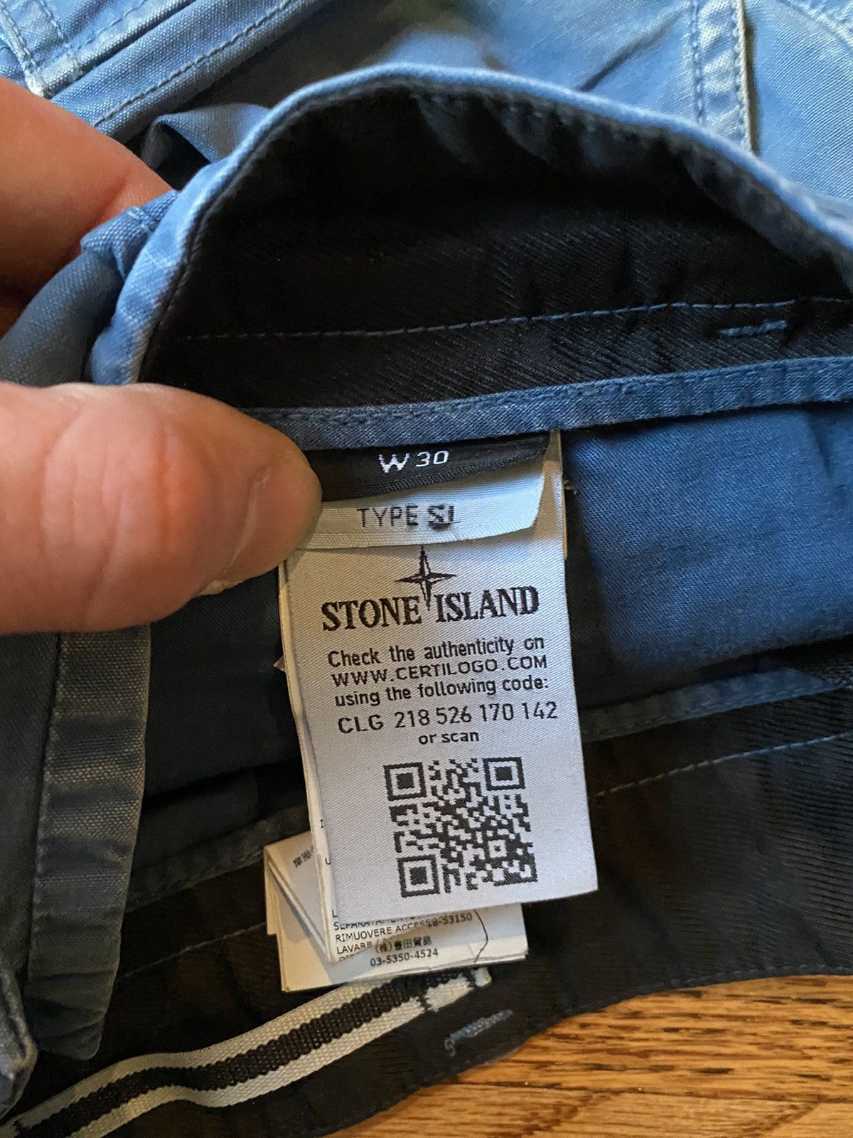Stone Island Stone Island Cargo Blue Pants Size 30 Size US 30 / EU 46 - 11 Thumbnail