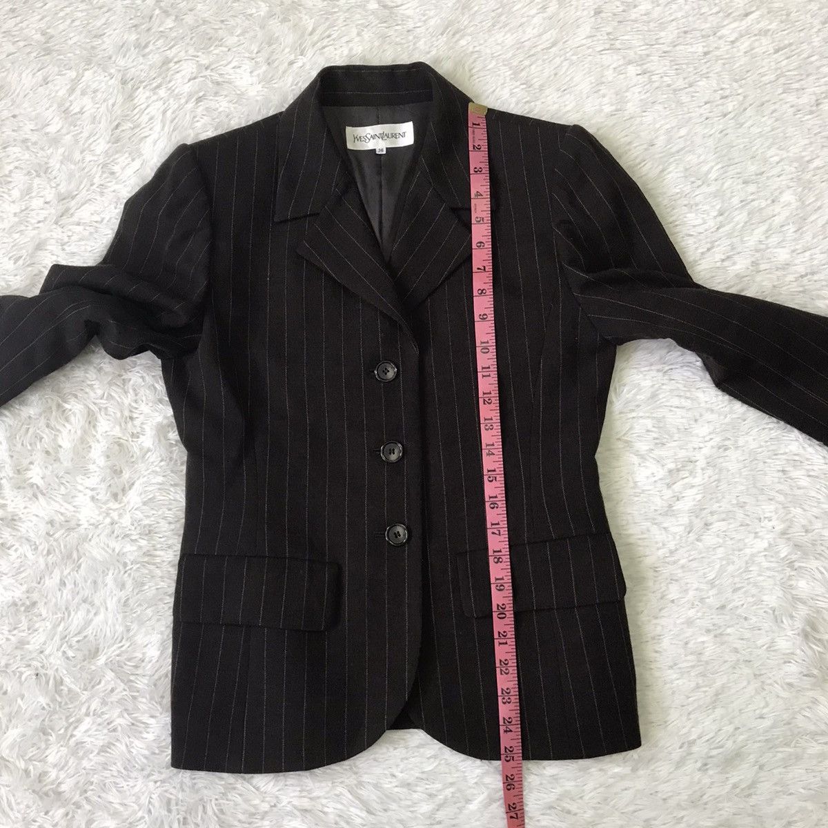 Yves Saint Laurent Yves Saint Laurent YSL Stripes Women Jacket Coat Blazer Size ONE SIZE - 19 Thumbnail
