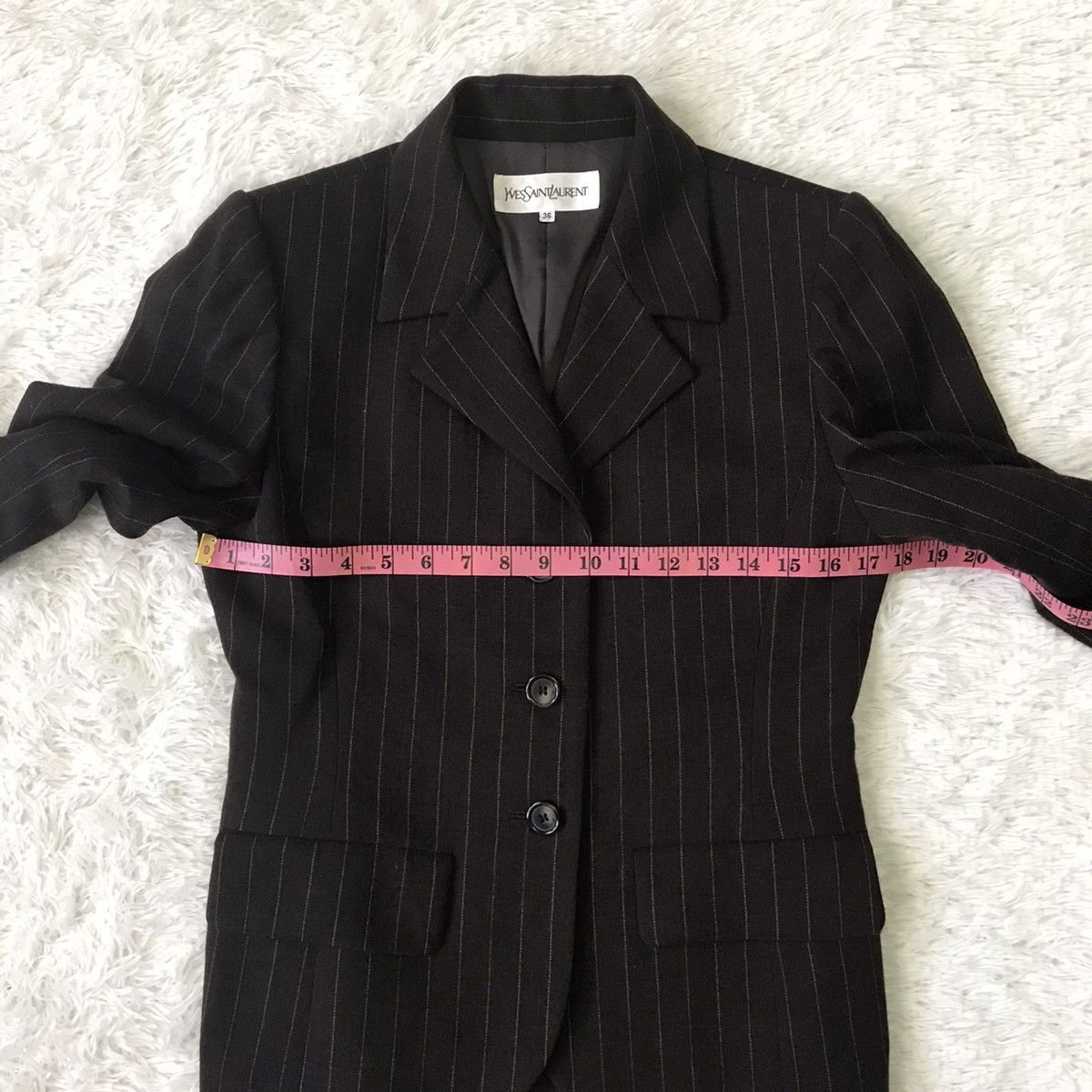 Yves Saint Laurent Yves Saint Laurent YSL Stripes Women Jacket Coat Blazer Size ONE SIZE - 18 Thumbnail