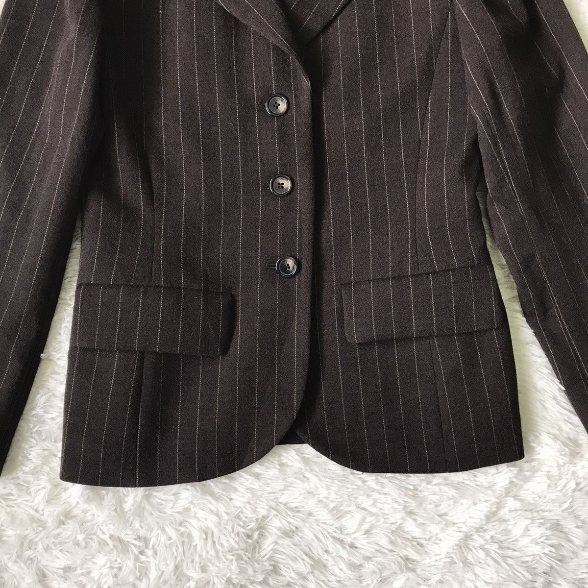 Yves Saint Laurent Yves Saint Laurent YSL Stripes Women Jacket Coat Blazer Size ONE SIZE - 8 Thumbnail