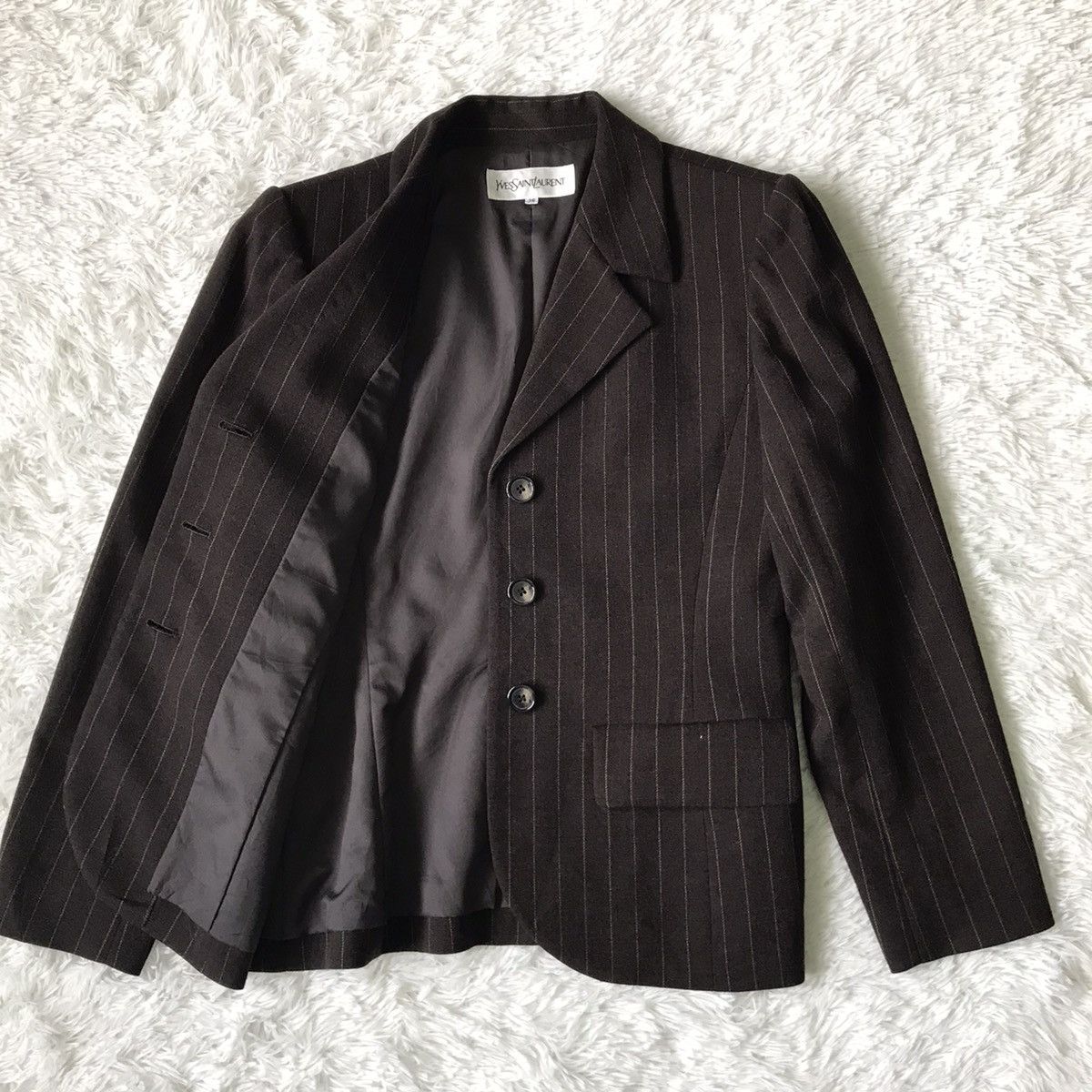 Yves Saint Laurent Yves Saint Laurent YSL Stripes Women Jacket Coat Blazer Size ONE SIZE - 13 Thumbnail