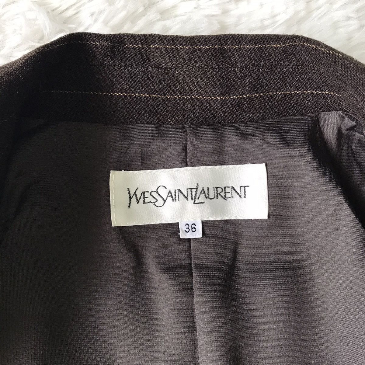 Yves Saint Laurent Yves Saint Laurent YSL Stripes Women Jacket Coat Blazer Size ONE SIZE - 15 Thumbnail
