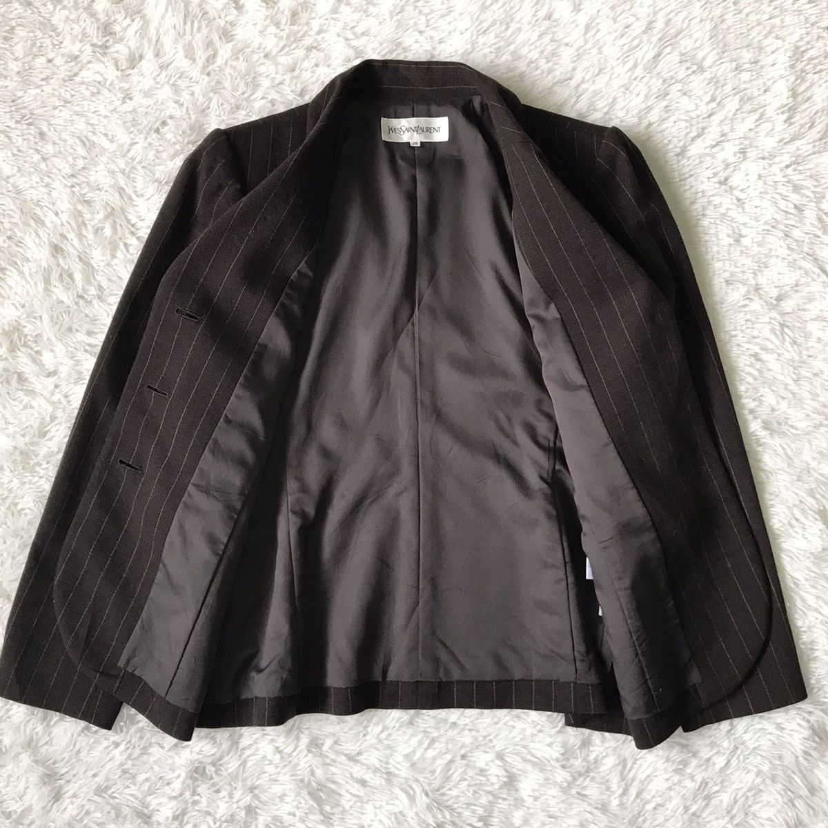 Yves Saint Laurent Yves Saint Laurent YSL Stripes Women Jacket Coat Blazer Size ONE SIZE - 14 Thumbnail