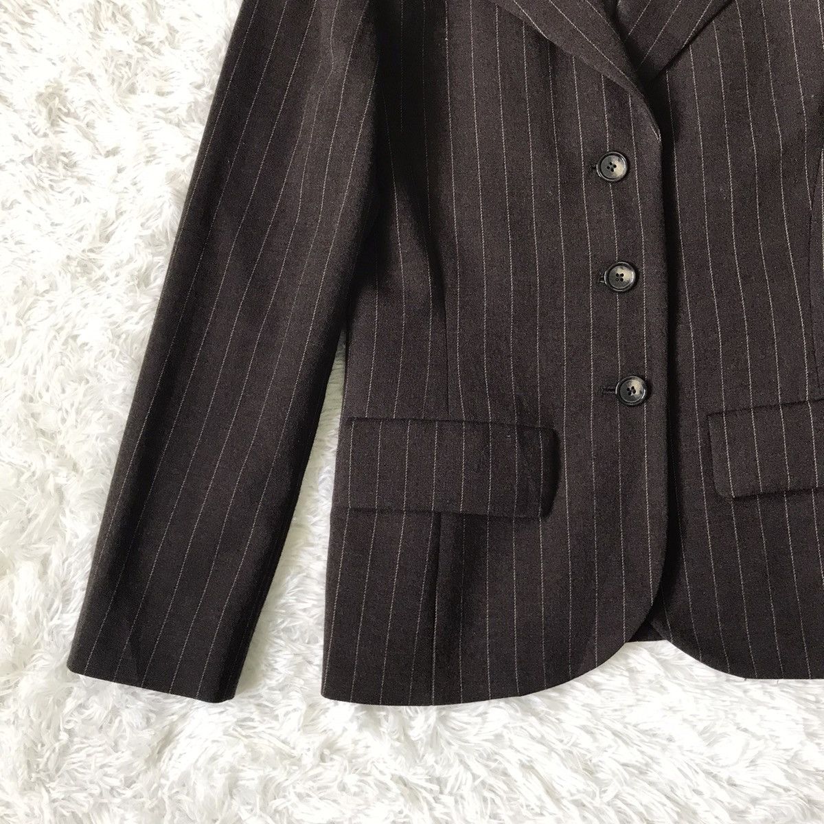 Yves Saint Laurent Yves Saint Laurent YSL Stripes Women Jacket Coat Blazer Size ONE SIZE - 3 Thumbnail