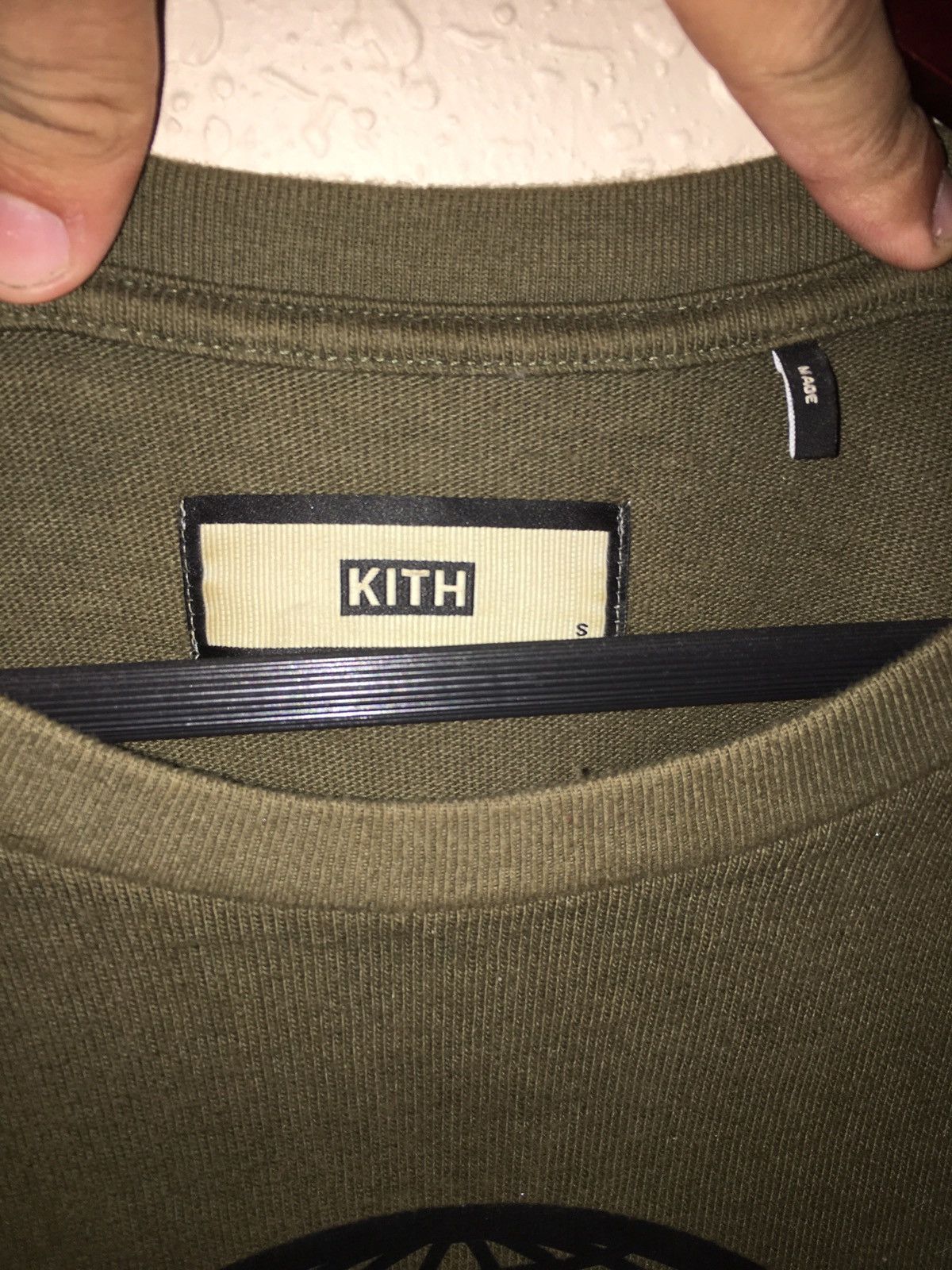 Kith RARE 2017 Kith Military Olive Green Box Logo Tee Size US S / EU 44-46 / 1 - 4 Thumbnail
