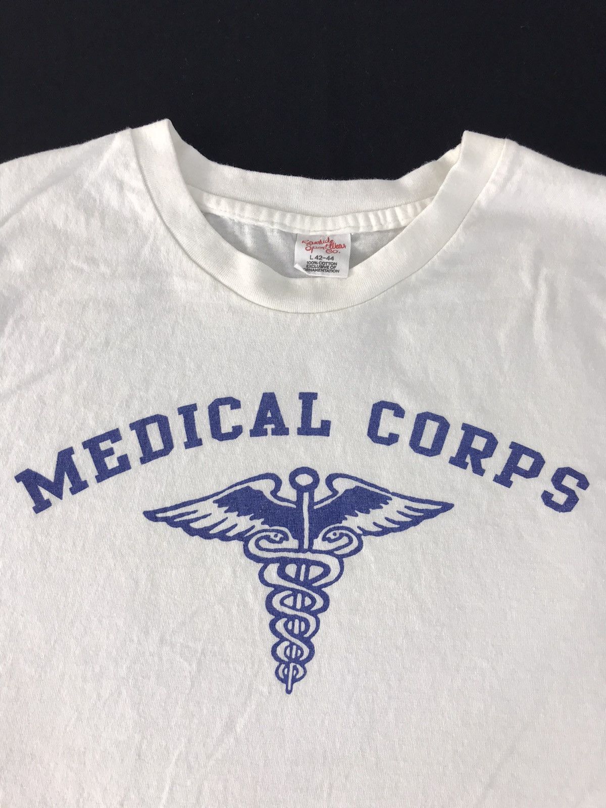 Vintage Military Medical Corps Tee Rawhide Sport Wear Co. Size US M / EU 48-50 / 2 - 2 Thumbnail