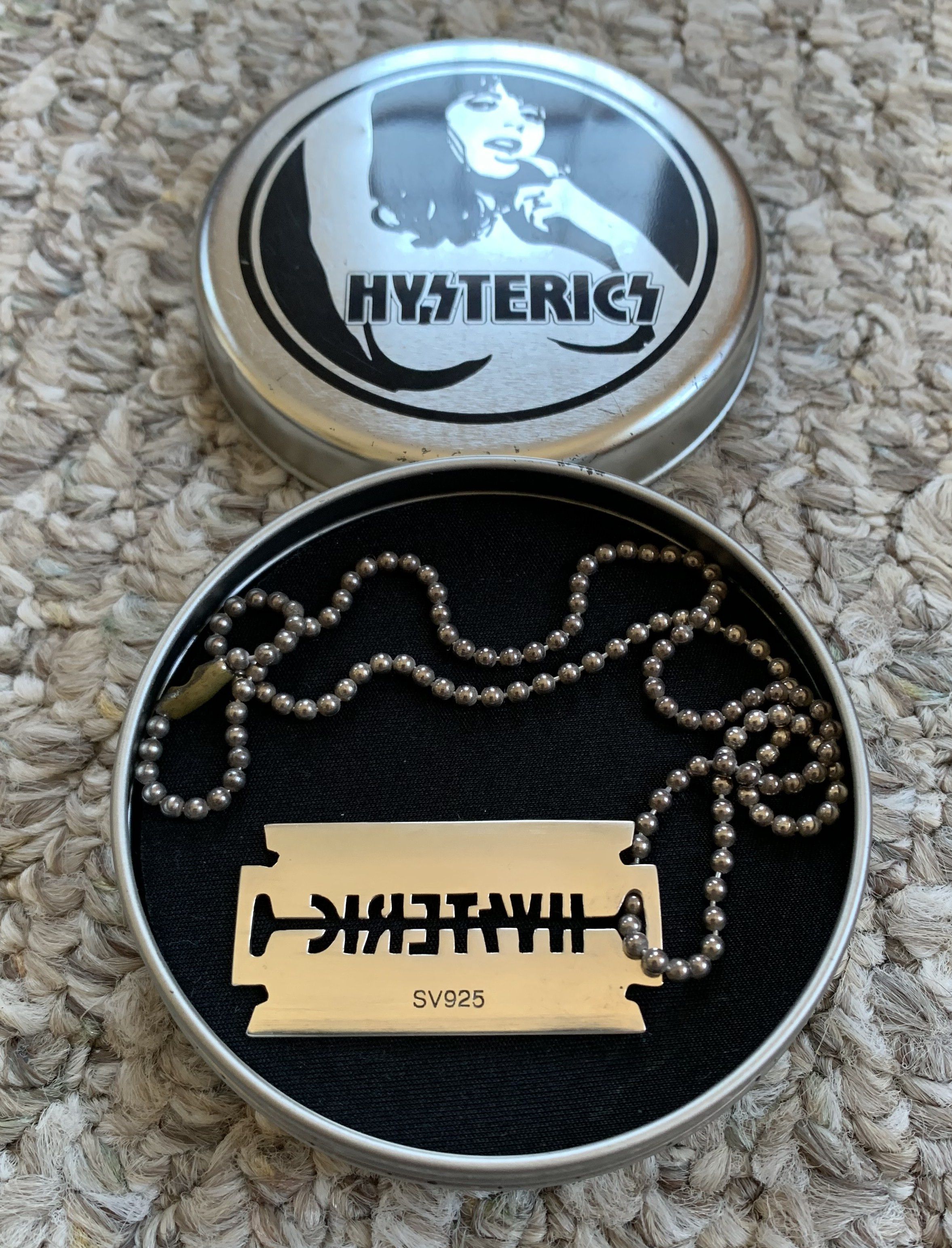 Hysteric Glamour Hysteric Glamour Sterling Silver Razor Blade Necklace + Case Size ONE SIZE - 2 Thumbnail