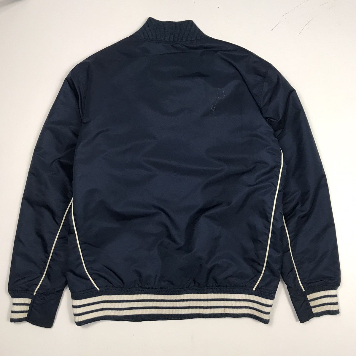Stussy × Vintage Vintage STUSSY Crown logo bomber varsity style jacket Size US L / EU 52-54 / 3 - 3 Thumbnail