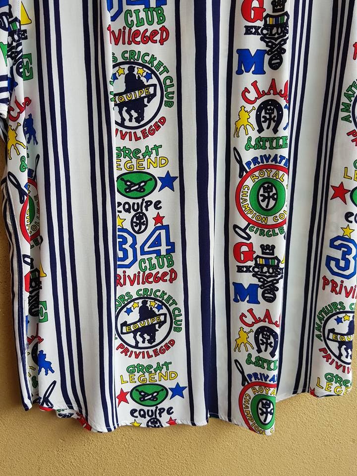 Designer × Jean Charles De Castelbajac Vintage 80's Jean Charles De Castelbajac full print shirt M Size US M / EU 48-50 / 2 - 6 Thumbnail