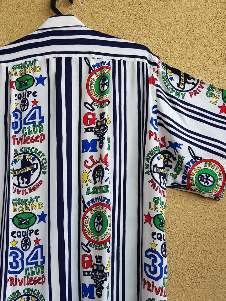 Designer × Jean Charles De Castelbajac Vintage 80's Jean Charles De Castelbajac full print shirt M Size US M / EU 48-50 / 2 - 5 Thumbnail