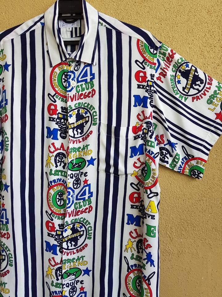 Designer × Jean Charles De Castelbajac Vintage 80's Jean Charles De Castelbajac full print shirt M Size US M / EU 48-50 / 2 - 2 Thumbnail