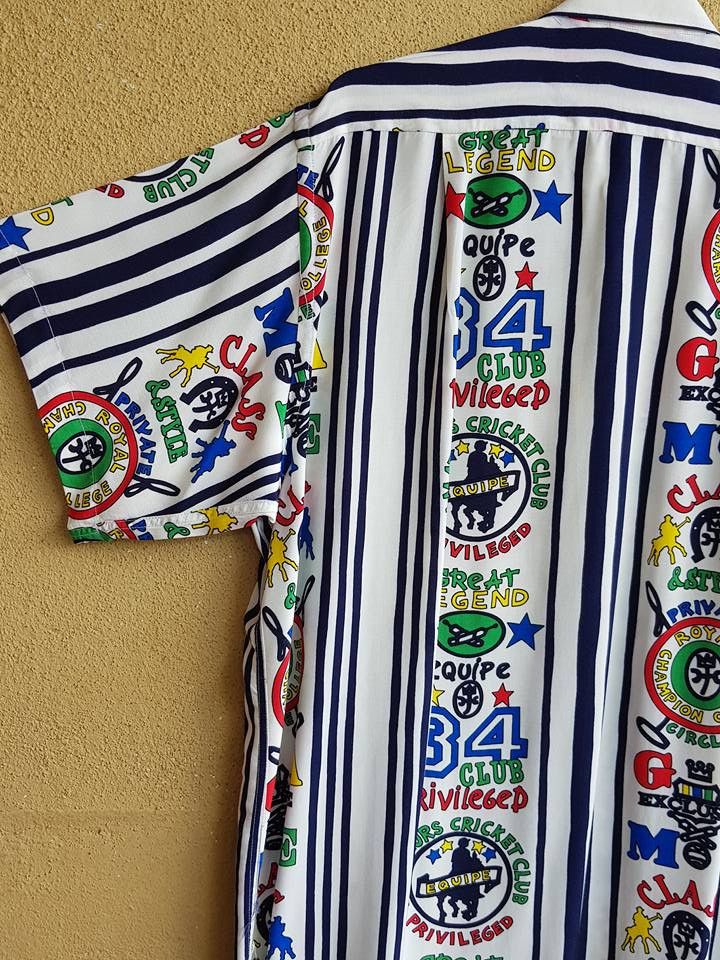 Designer × Jean Charles De Castelbajac Vintage 80's Jean Charles De Castelbajac full print shirt M Size US M / EU 48-50 / 2 - 14 Thumbnail