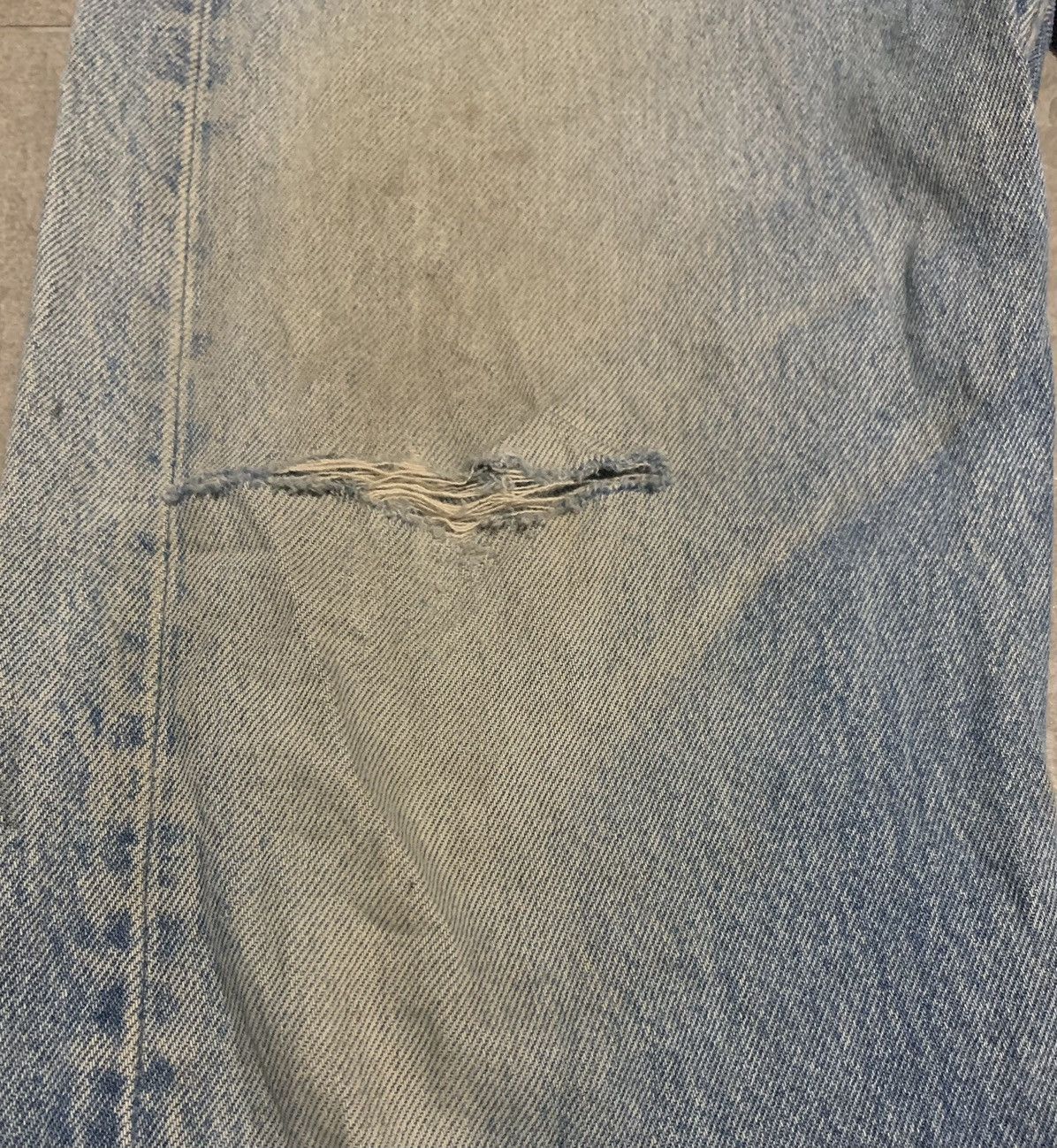 Levi's Vintage 90s Levis 501 Straight Leg Faded Blue Jeans Size US 34 / EU 50 - 2 Thumbnail