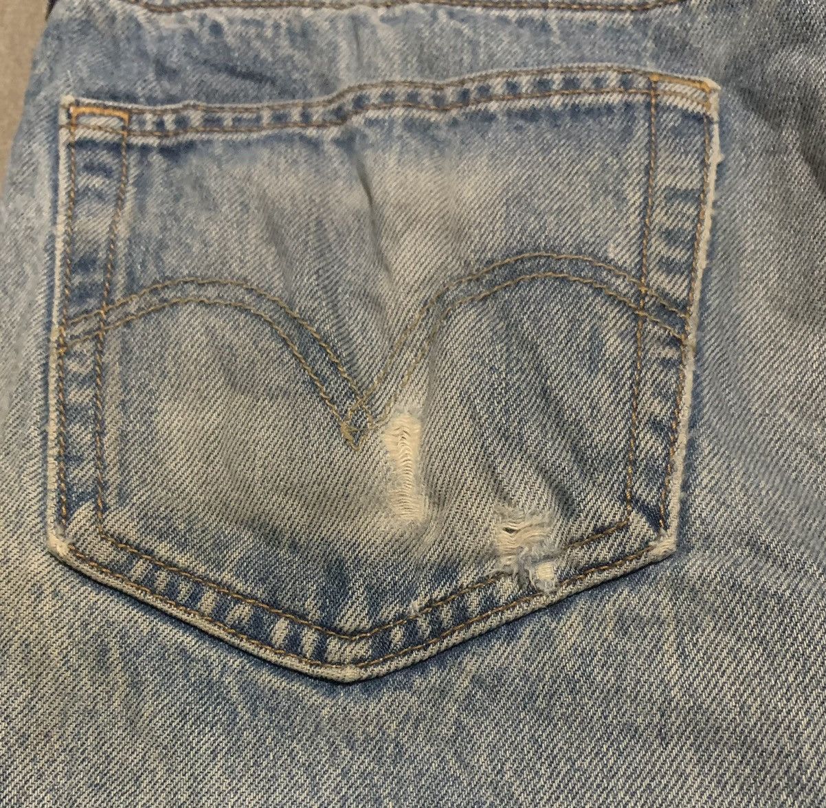 Levi's Vintage 90s Levis 501 Straight Leg Faded Blue Jeans Size US 34 / EU 50 - 6 Thumbnail